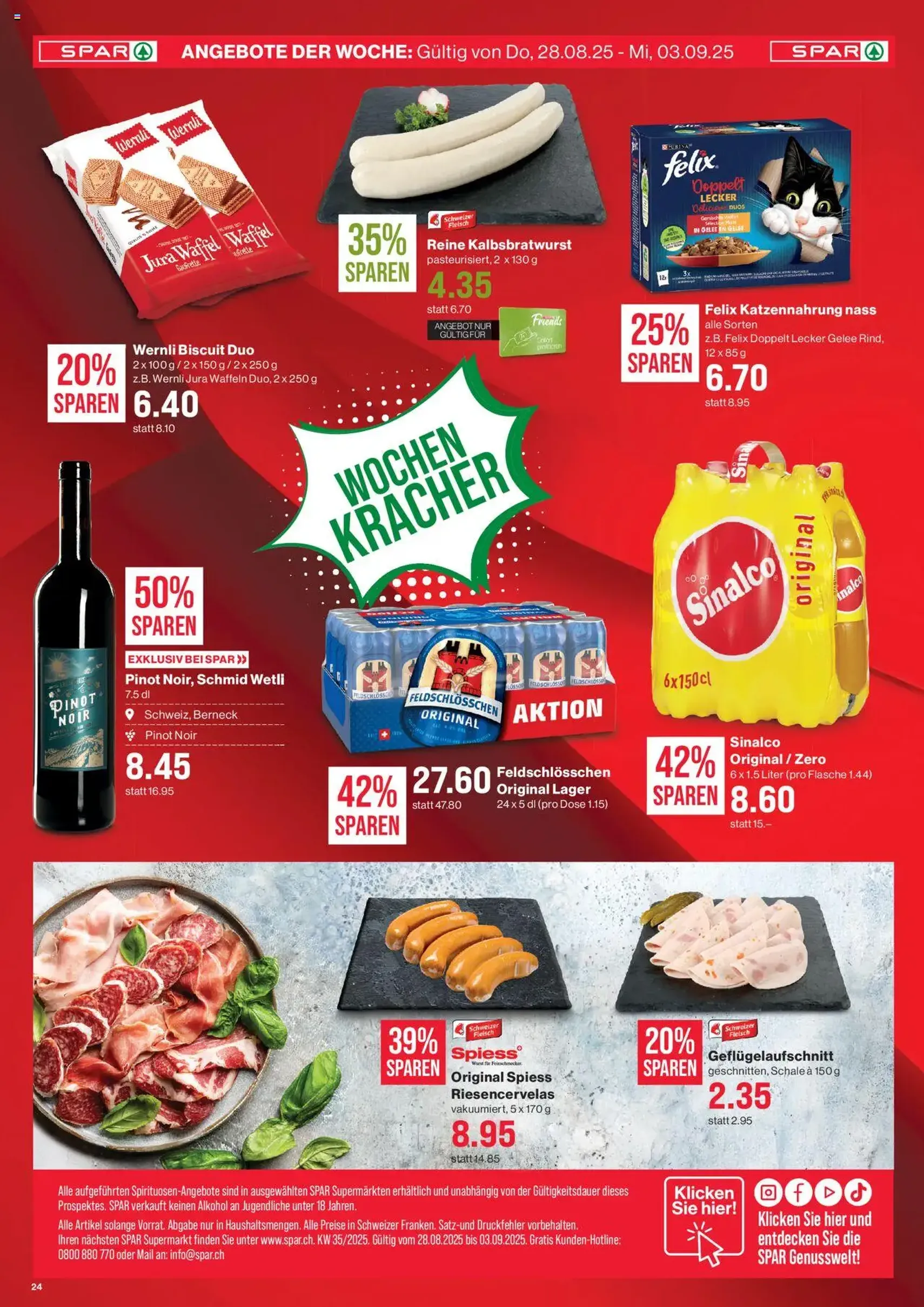SPAR Aktionen - Gültiger Prospekt ab 28.08.2025, Seite 24 von insgesamt 24 SPAR Aktionen - Gültiger Prospekt ab 28.08.2025, Seite 24 von insgesamt 24