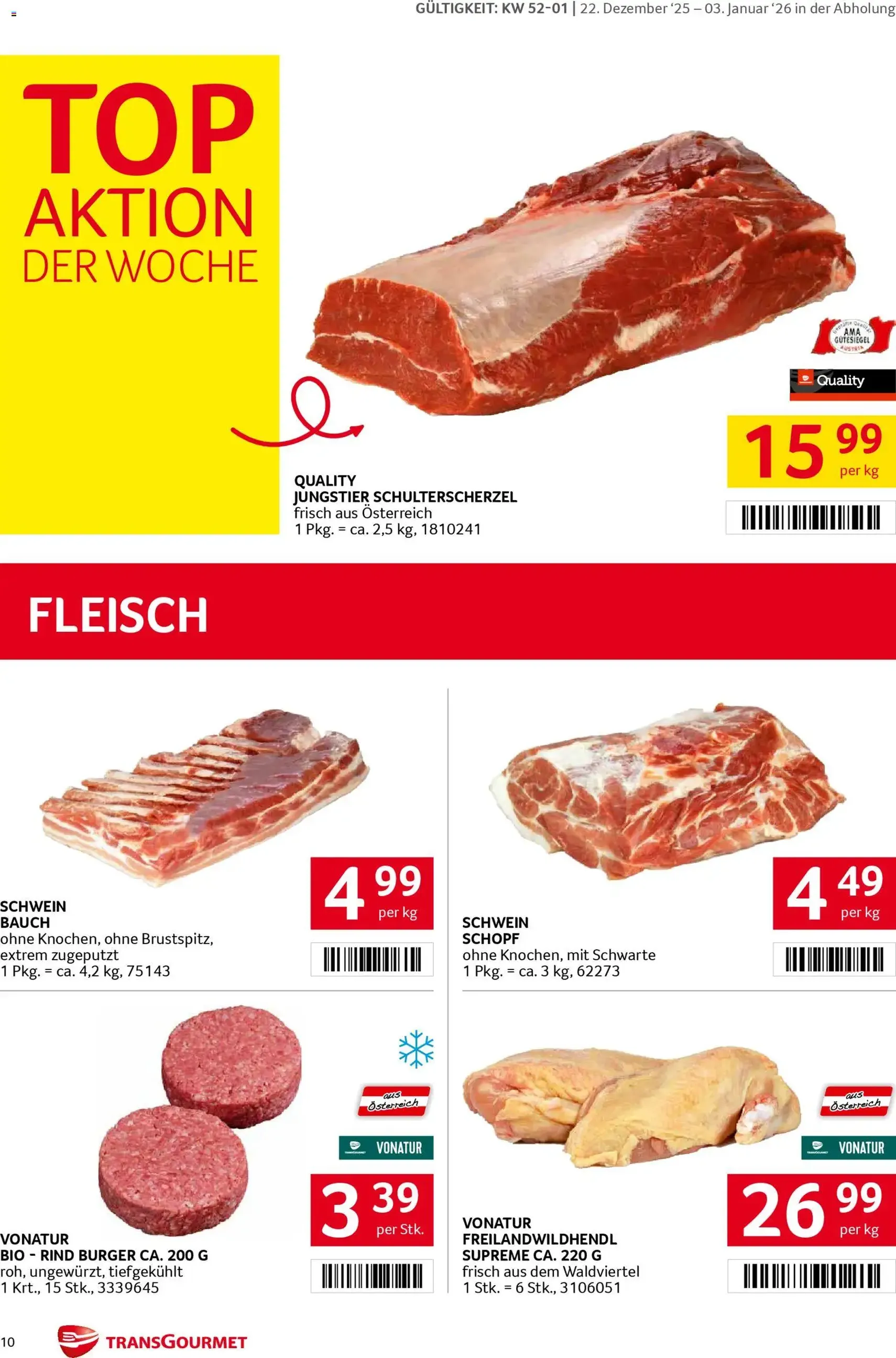 Transgourmet Flugblatt - Gültiger Prospekt ab 22.12.2025, Seite 10 von insgesamt 36