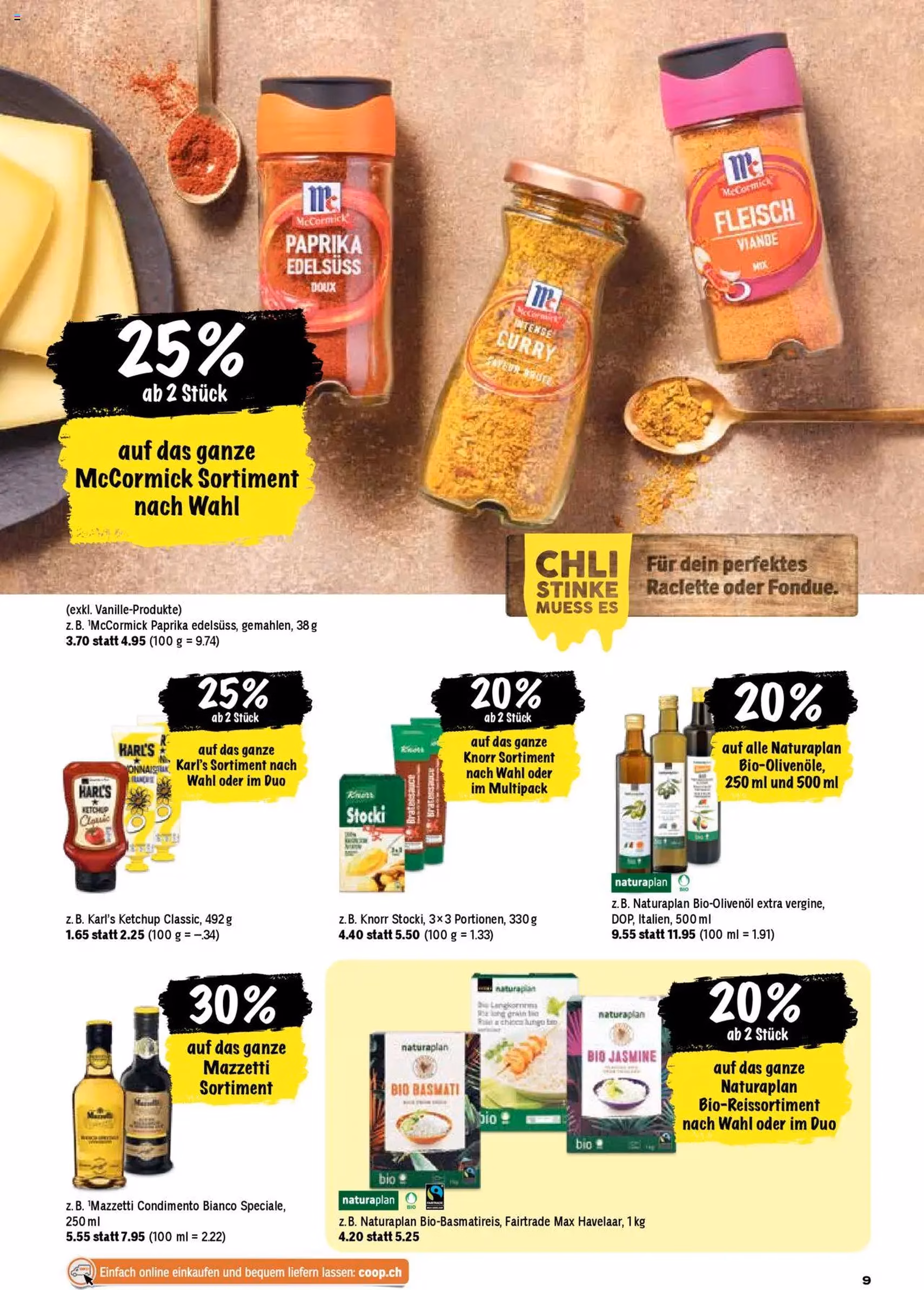 Coop Aktionen - Gültiger Prospekt ab 02.10.2025, Seite 9 von insgesamt 28