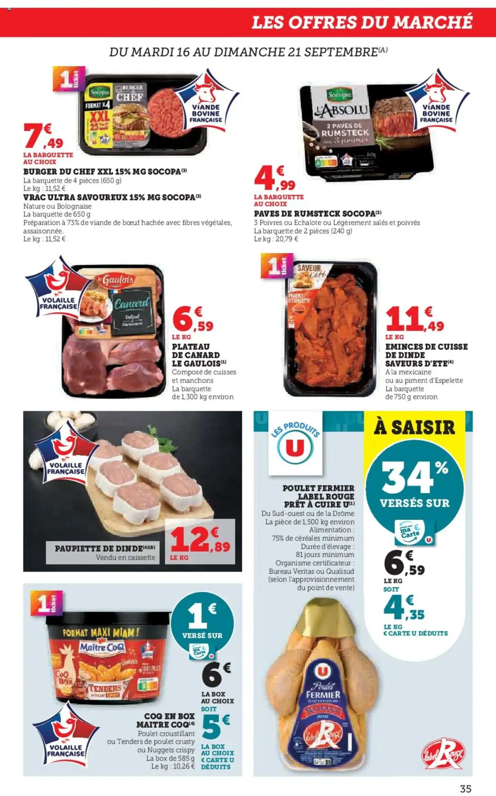 Super U catalogue - brochure valable à partir du 16/09/2025, page 35 sur 48 Super U catalogue - brochure valable à partir du 16/09/2025, page 35 sur 48
