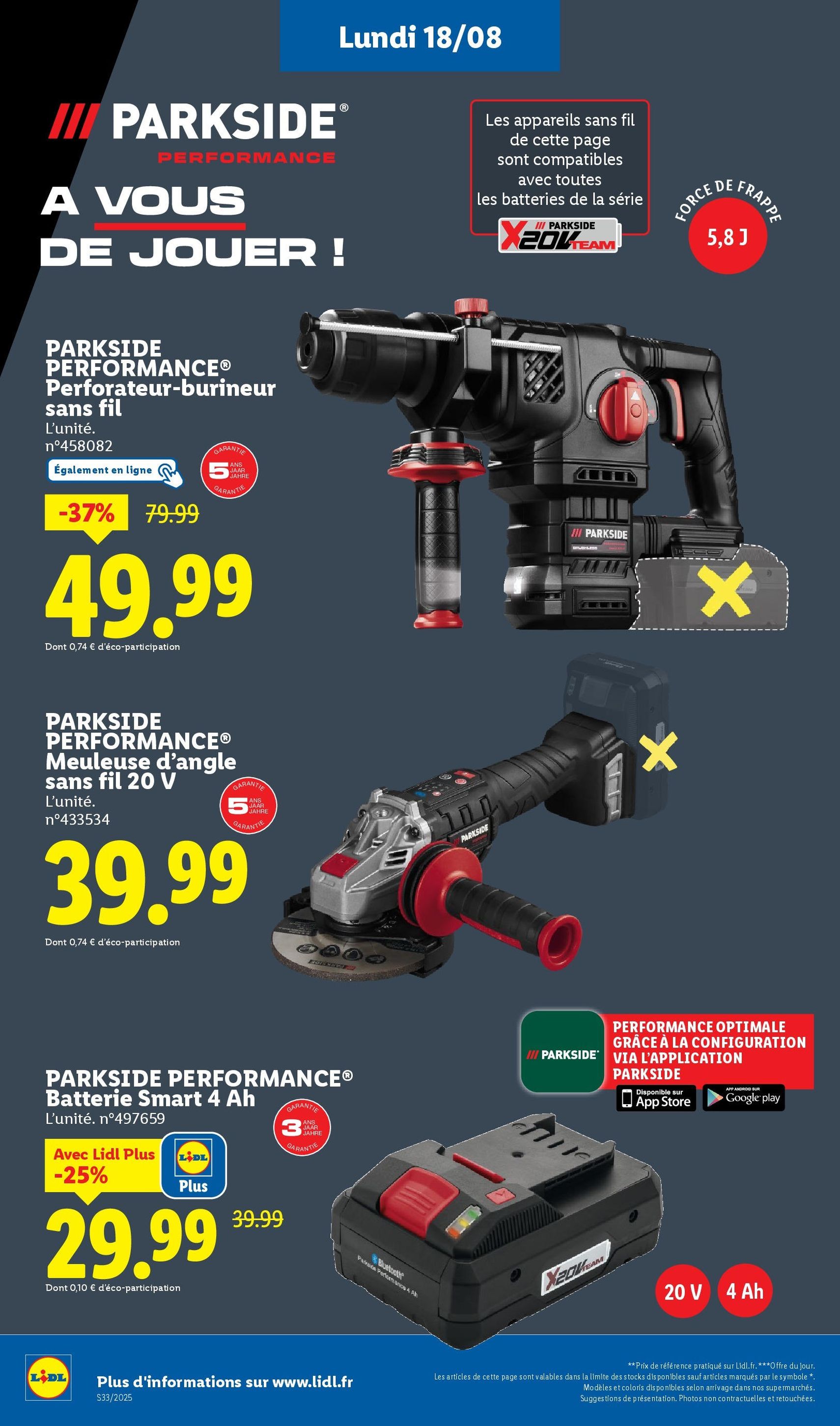 LIDL catalogue semaine 32 - brochure valable à partir du 14/08/2025, page 50 sur 72