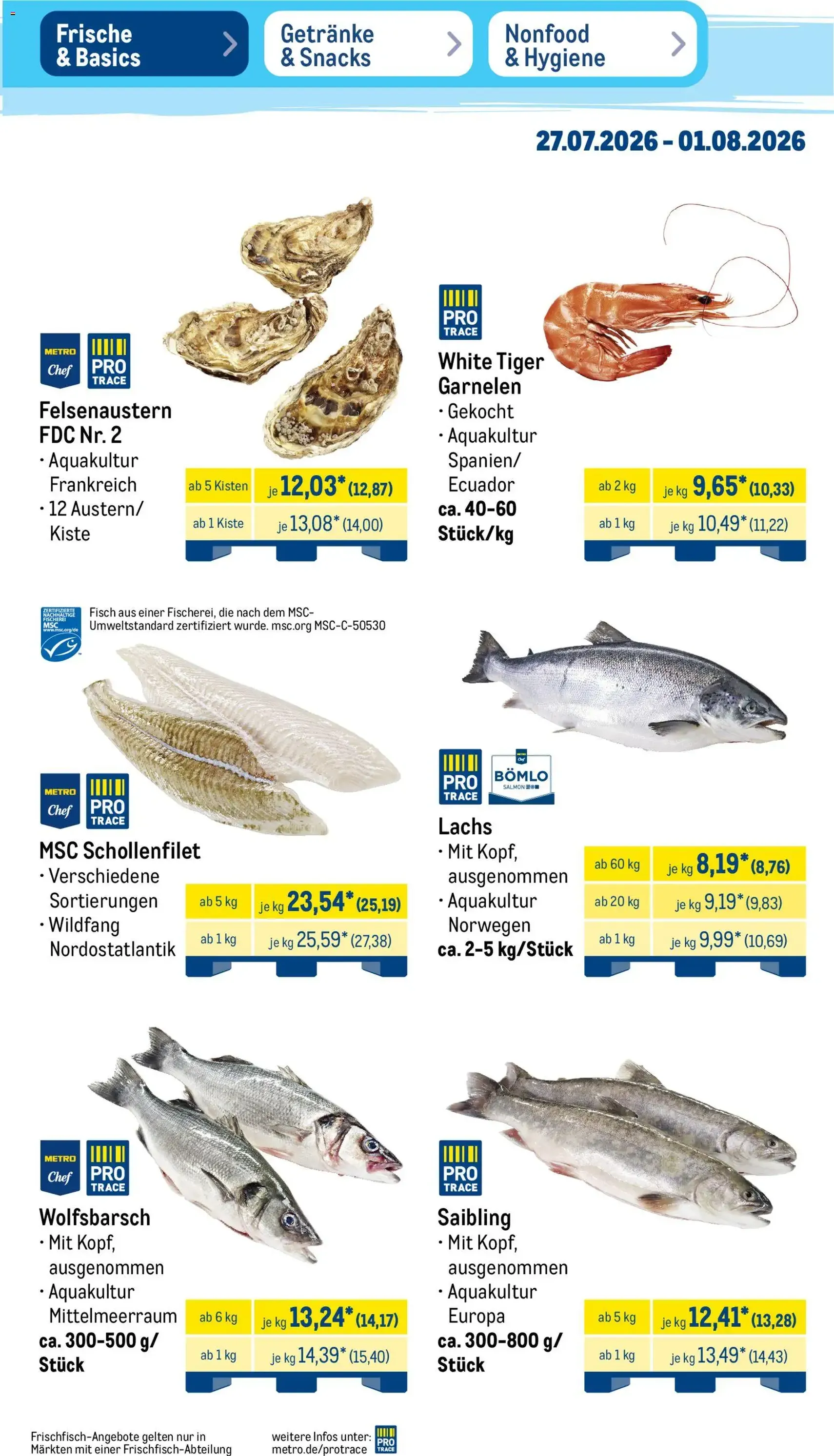 Metro Prospekt - Gültiger Prospekt ab 27.07.2026, Seite 7 von insgesamt 52