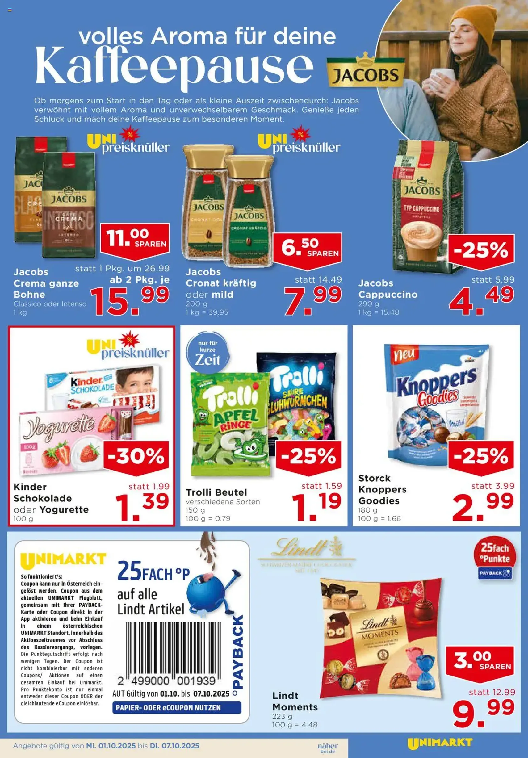 Unimarkt Flugblatt - Gültiger Prospekt ab 01.10.2025, Seite 13 von insgesamt 20 Unimarkt Flugblatt - Gültiger Prospekt ab 01.10.2025, Seite 13 von insgesamt 20