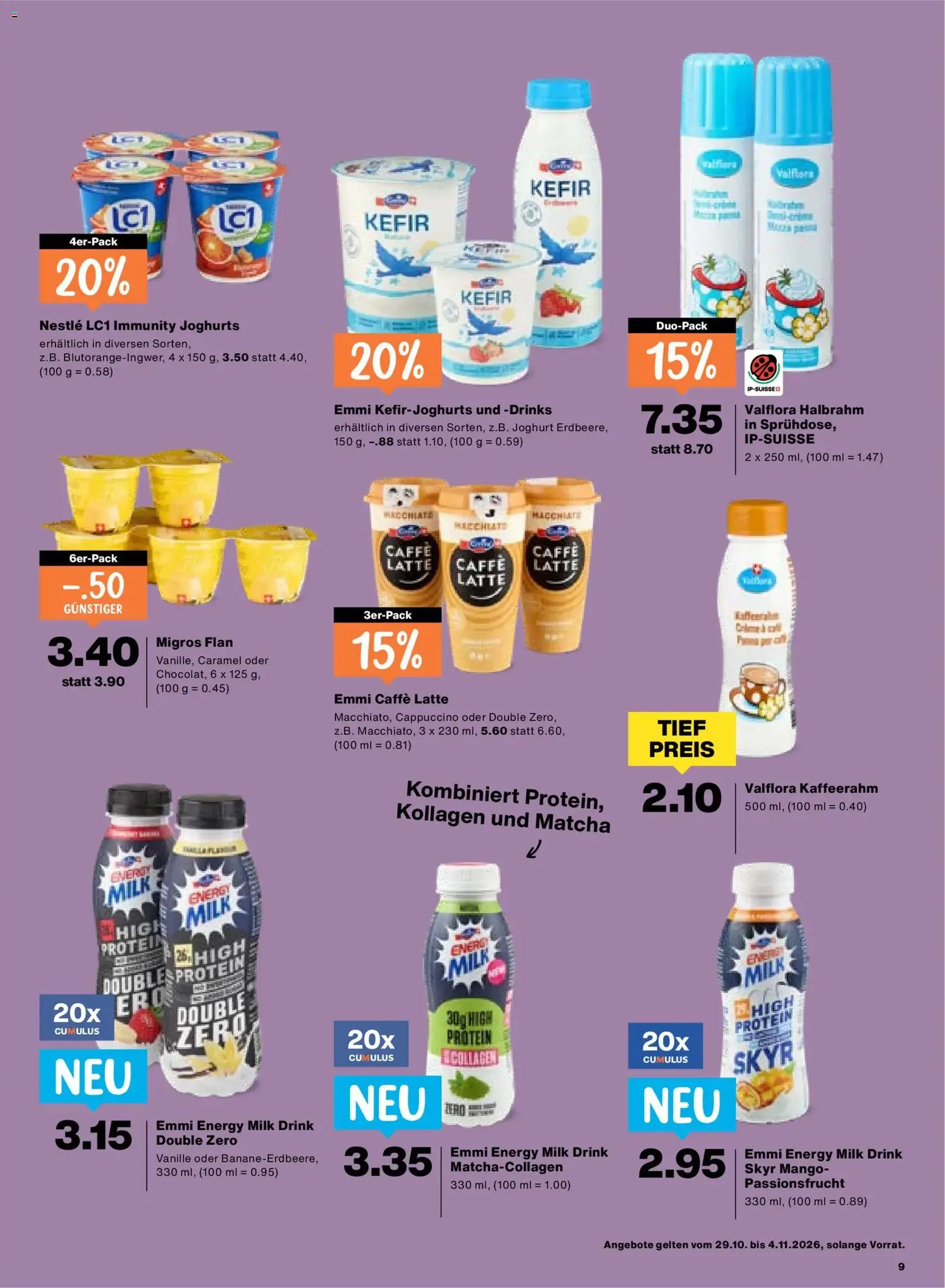 Migros aktionen - Gültiger Prospekt ab 29.10.2026, Seite 9 von insgesamt 24