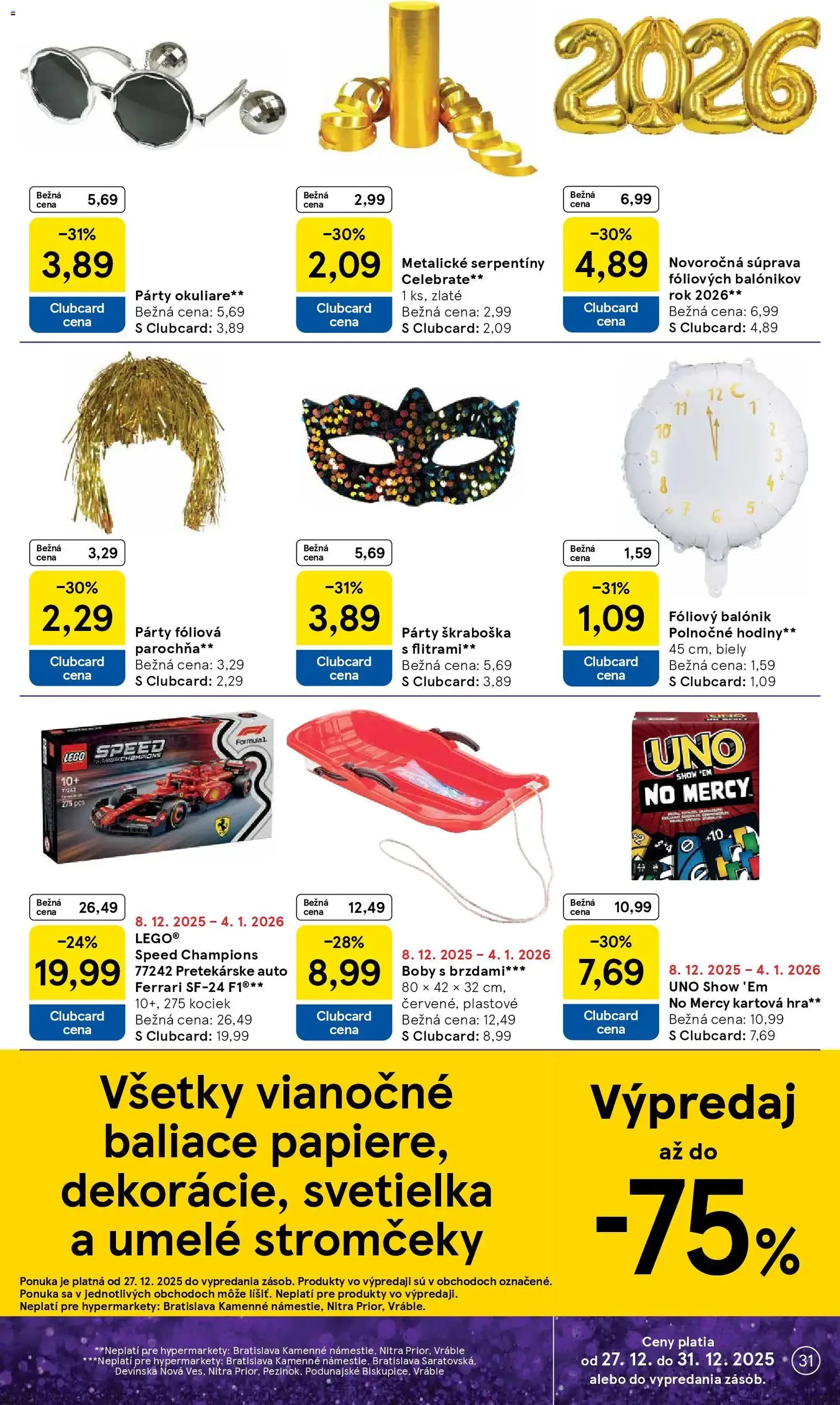 Tesco Hypermarket - leták - platný leták od 27.12.2025 strana 31 z 32