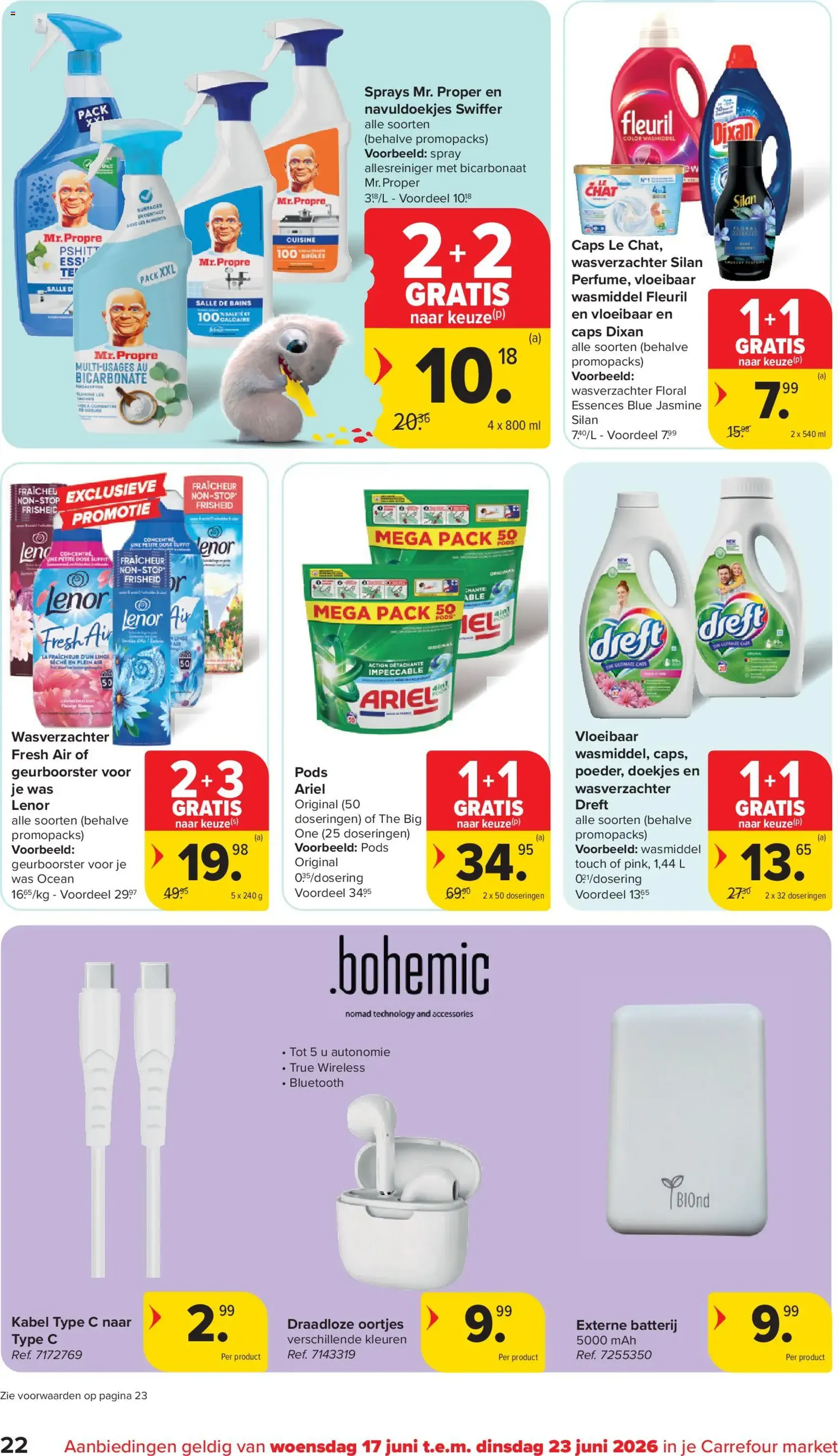 Carrefour market Folder week 25 - geldige folder vanaf 17/06/2026 pagina 22 van 24