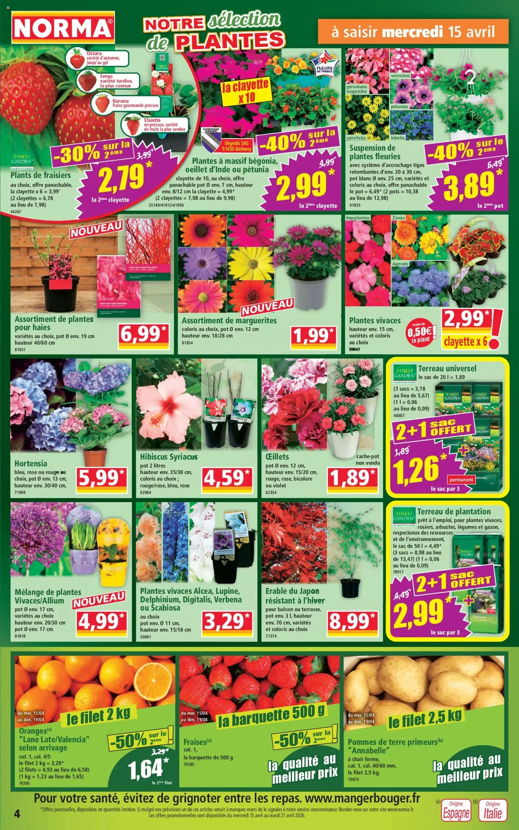 Norma catalogue - brochure valable à partir du 15/04/2026, page 4 sur 14