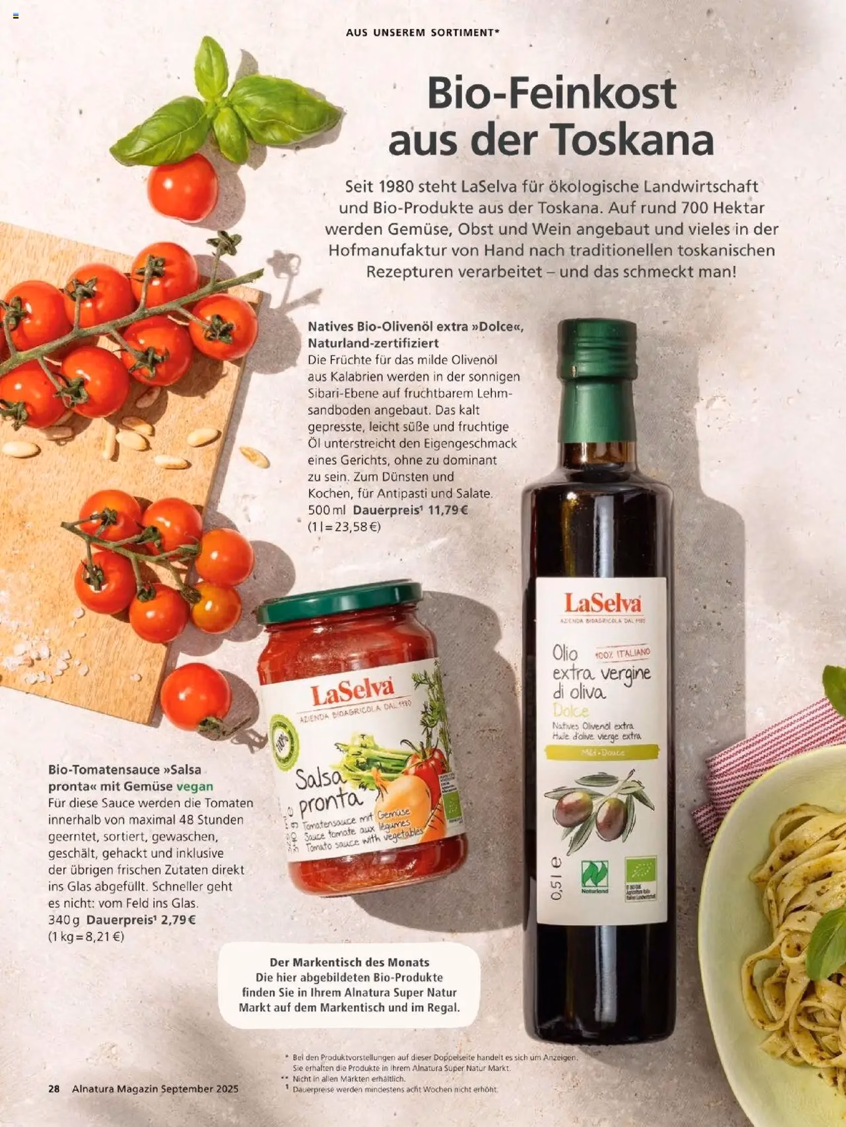 Alnatura Prospekt - Gültiger Prospekt ab 01.09.2025, Seite 28 von insgesamt 64 Alnatura Prospekt - Gültiger Prospekt ab 01.09.2025, Seite 28 von insgesamt 64