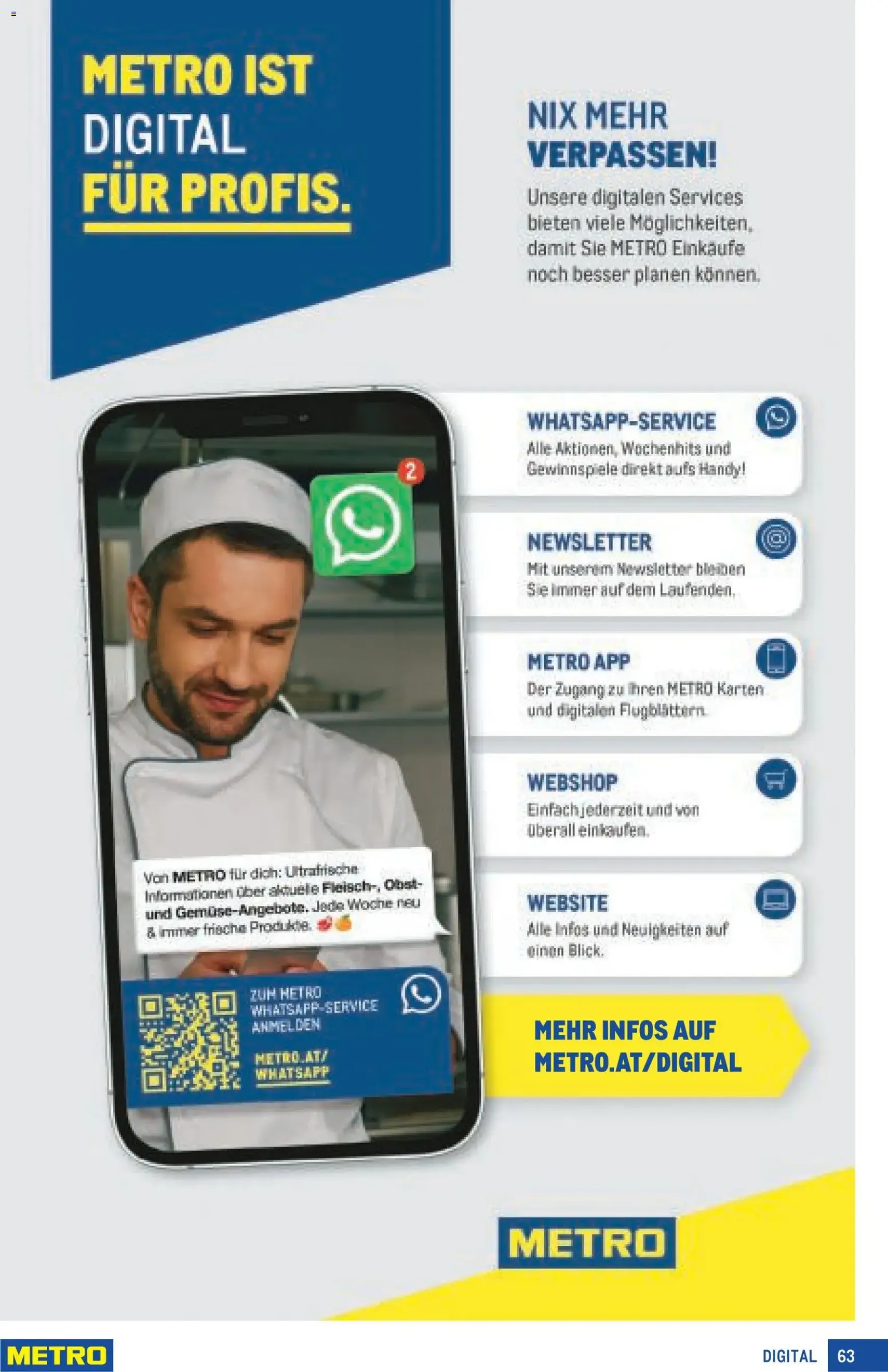 Metro angebote Profi - Gültiger Prospekt ab 16.04.2026, Seite 63 von insgesamt 64