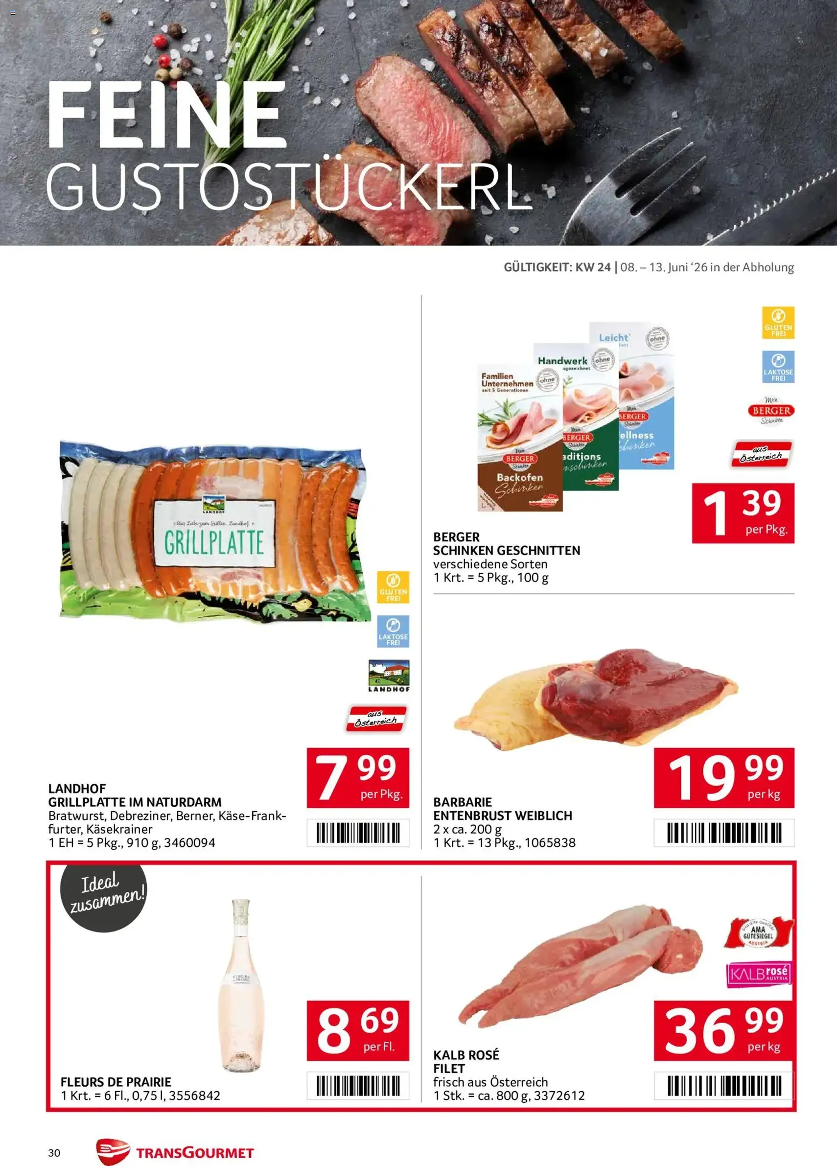 Transgourmet Flugblatt - Gültiger Prospekt ab 08.06.2026, Seite 30 von insgesamt 36