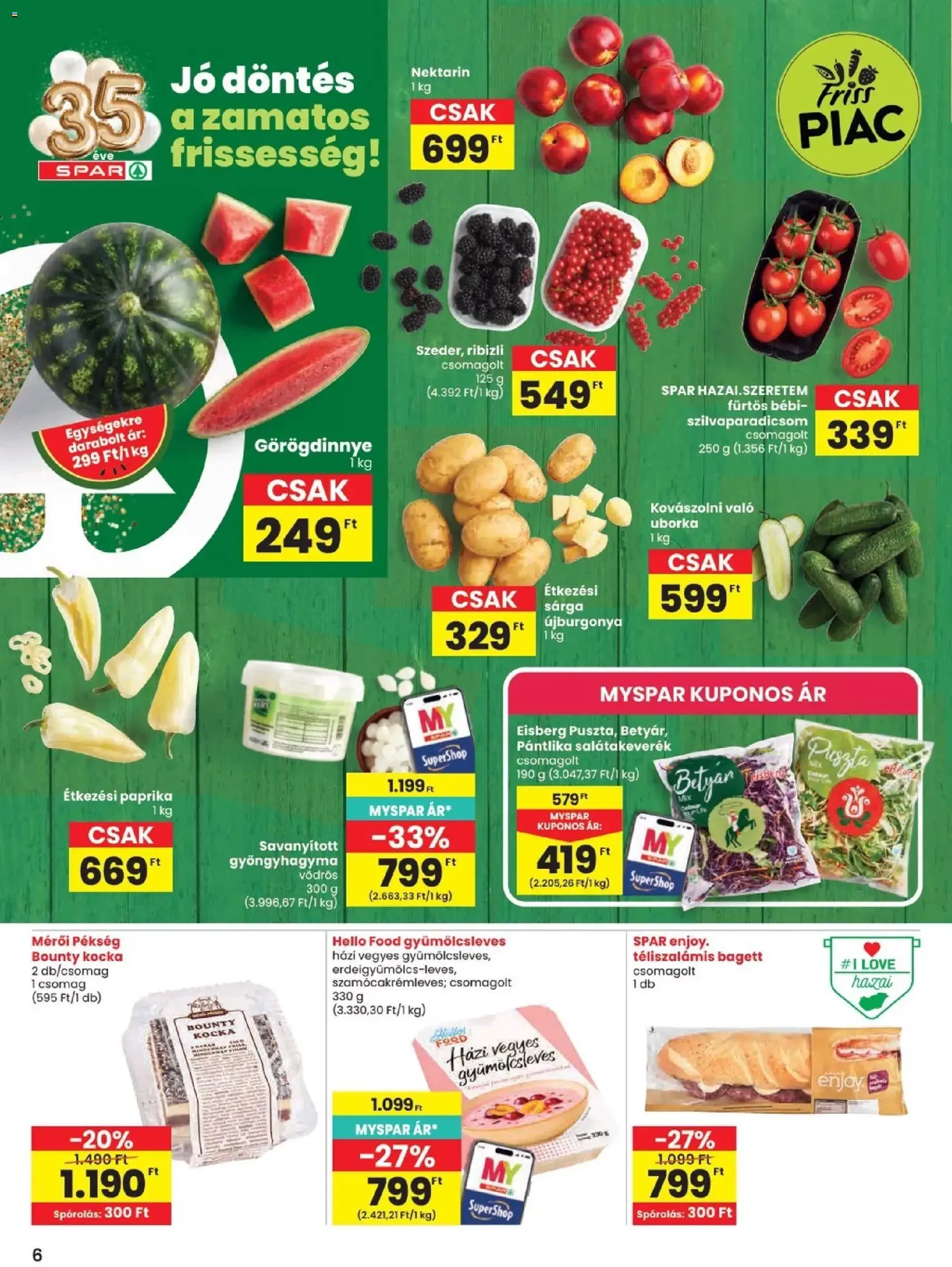 Spar akciós újság - 2026.07.09. érvényes szórólap 6 oldal 20 oldalból