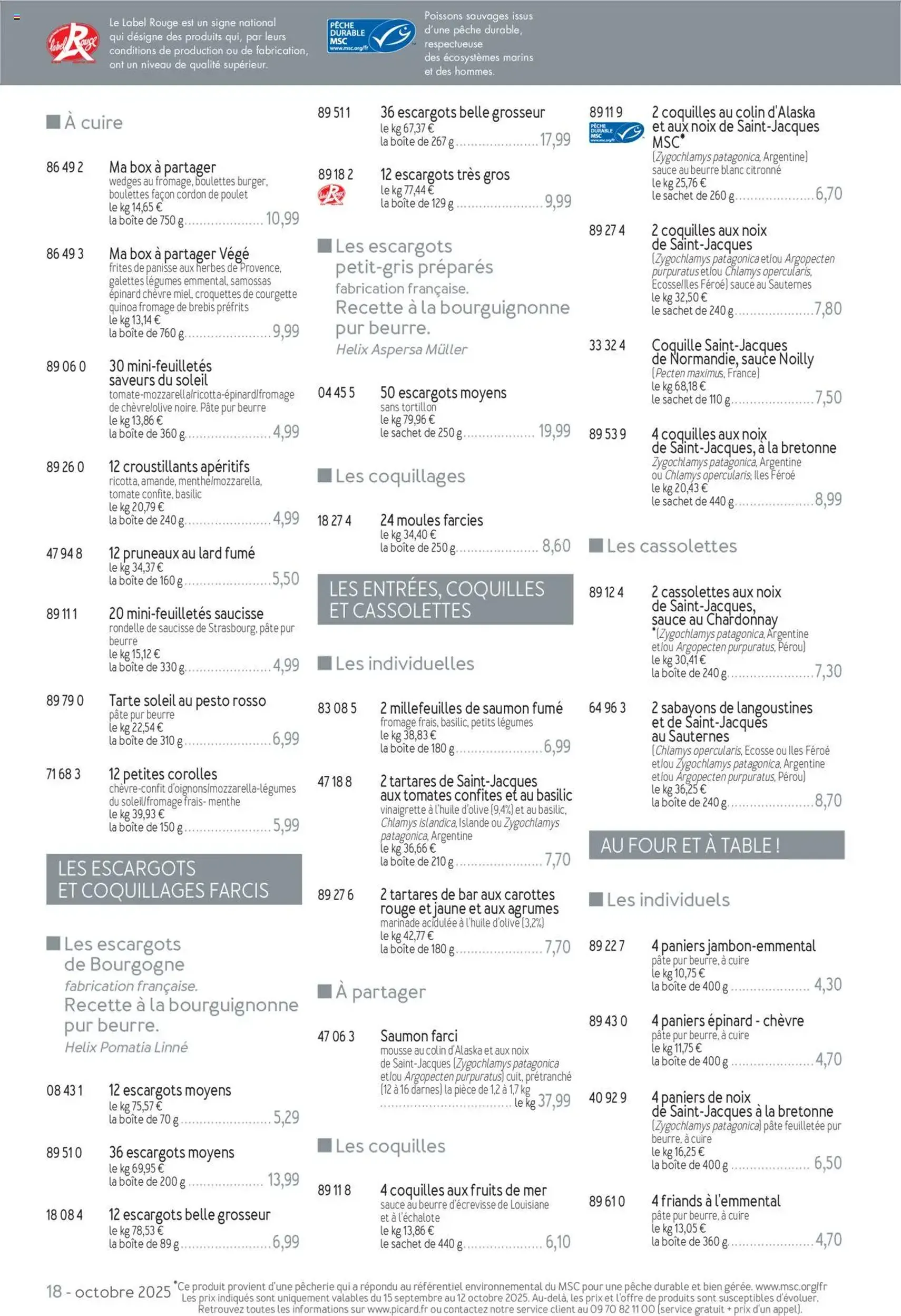 Picard catalogue - brochure valable à partir du 15/09/2025, page 18 sur 36 Picard catalogue - brochure valable à partir du 15/09/2025, page 18 sur 36