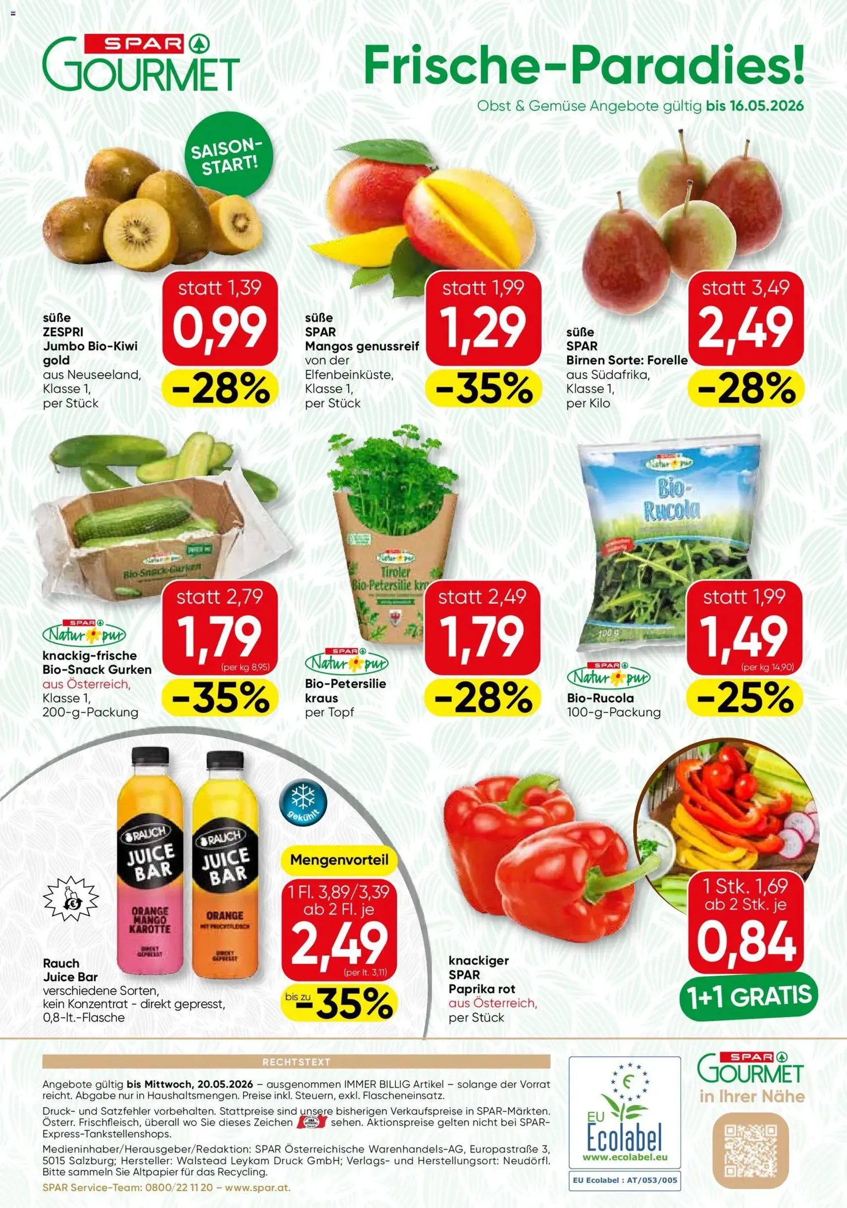 SPAR Gourmet Flugblatt - Gültiger Prospekt ab 13.05.2026, Seite 8 von insgesamt 8