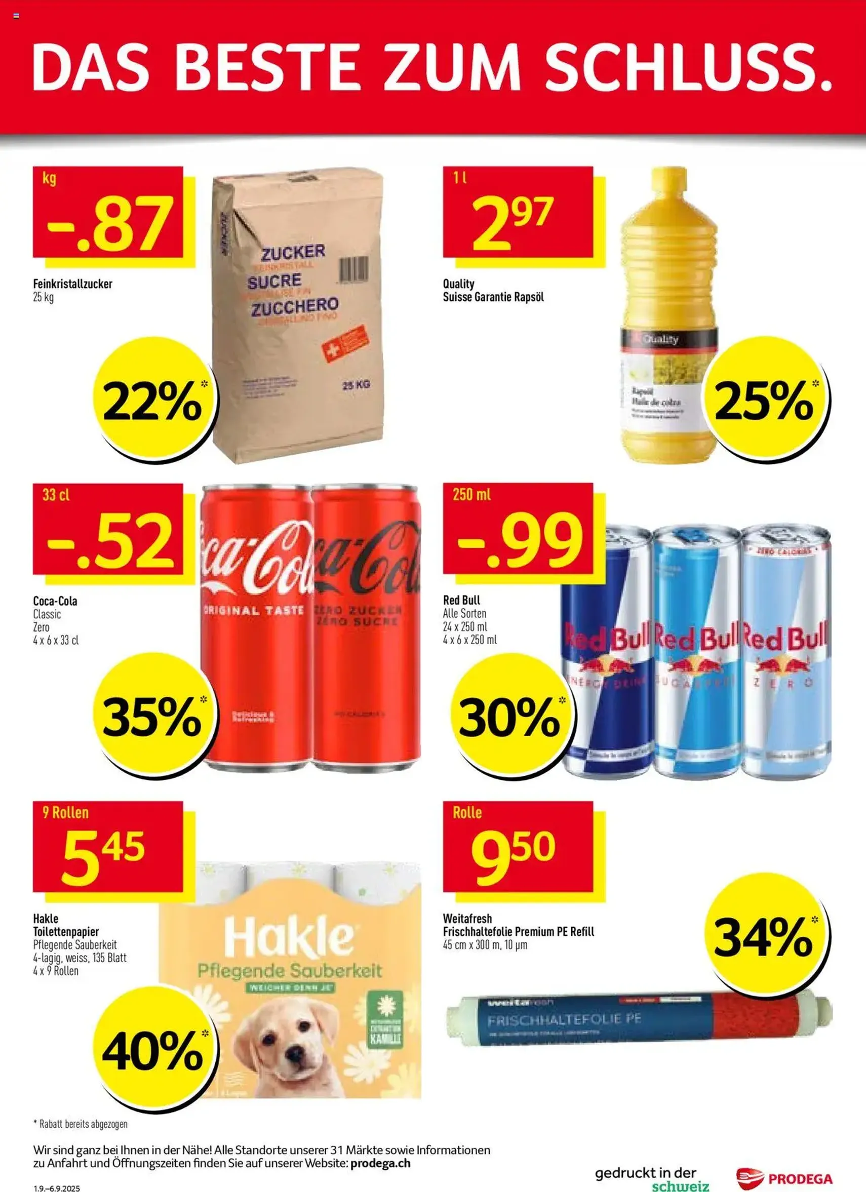 Prodega Aktionen - Gültiger Prospekt ab 01.09.2025, Seite 40 von insgesamt 40 Prodega Aktionen - Gültiger Prospekt ab 01.09.2025, Seite 40 von insgesamt 40