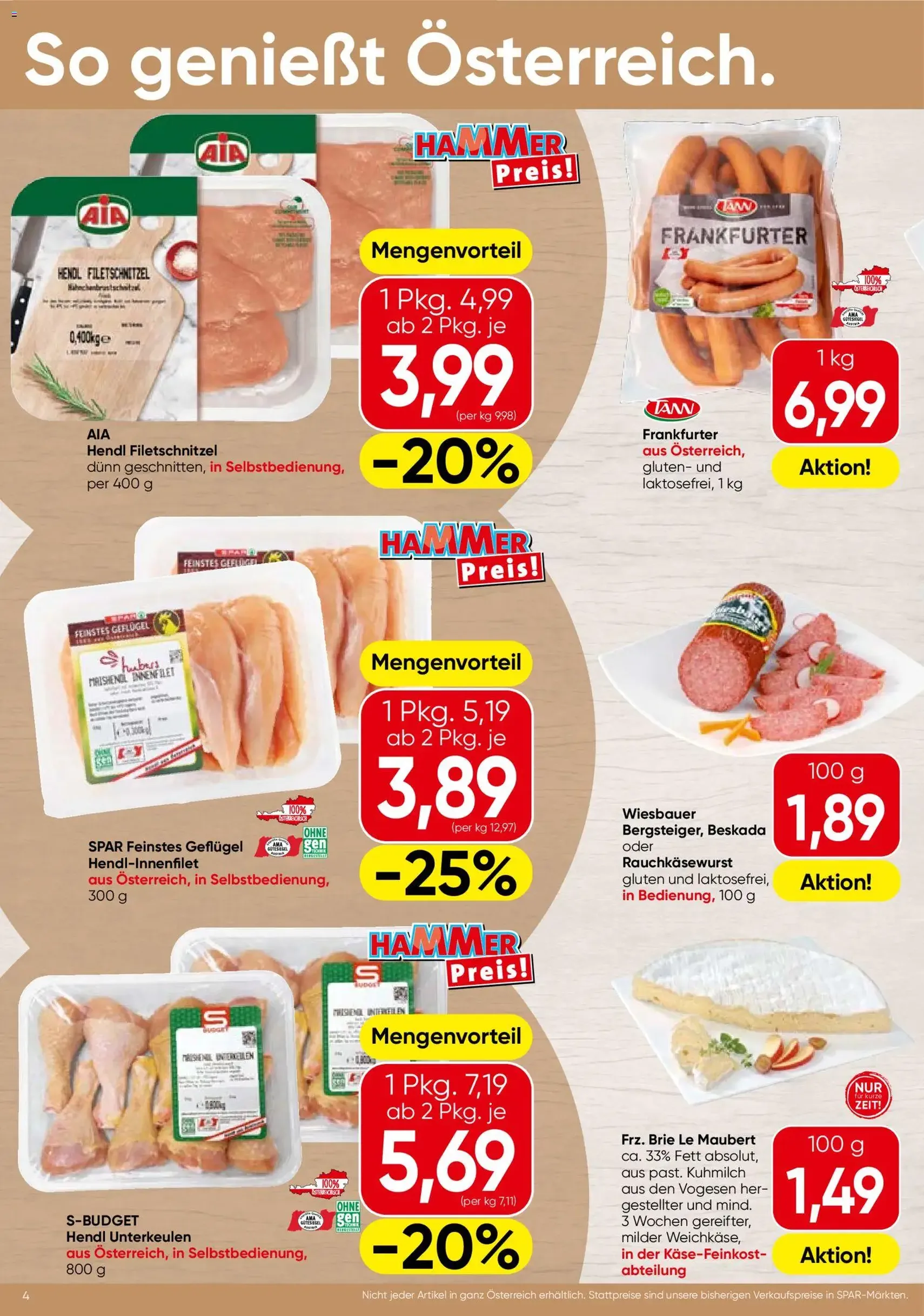 Spar Flugblatt - Gültiger Prospekt ab 24.09.2026, Seite 4 von insgesamt 20