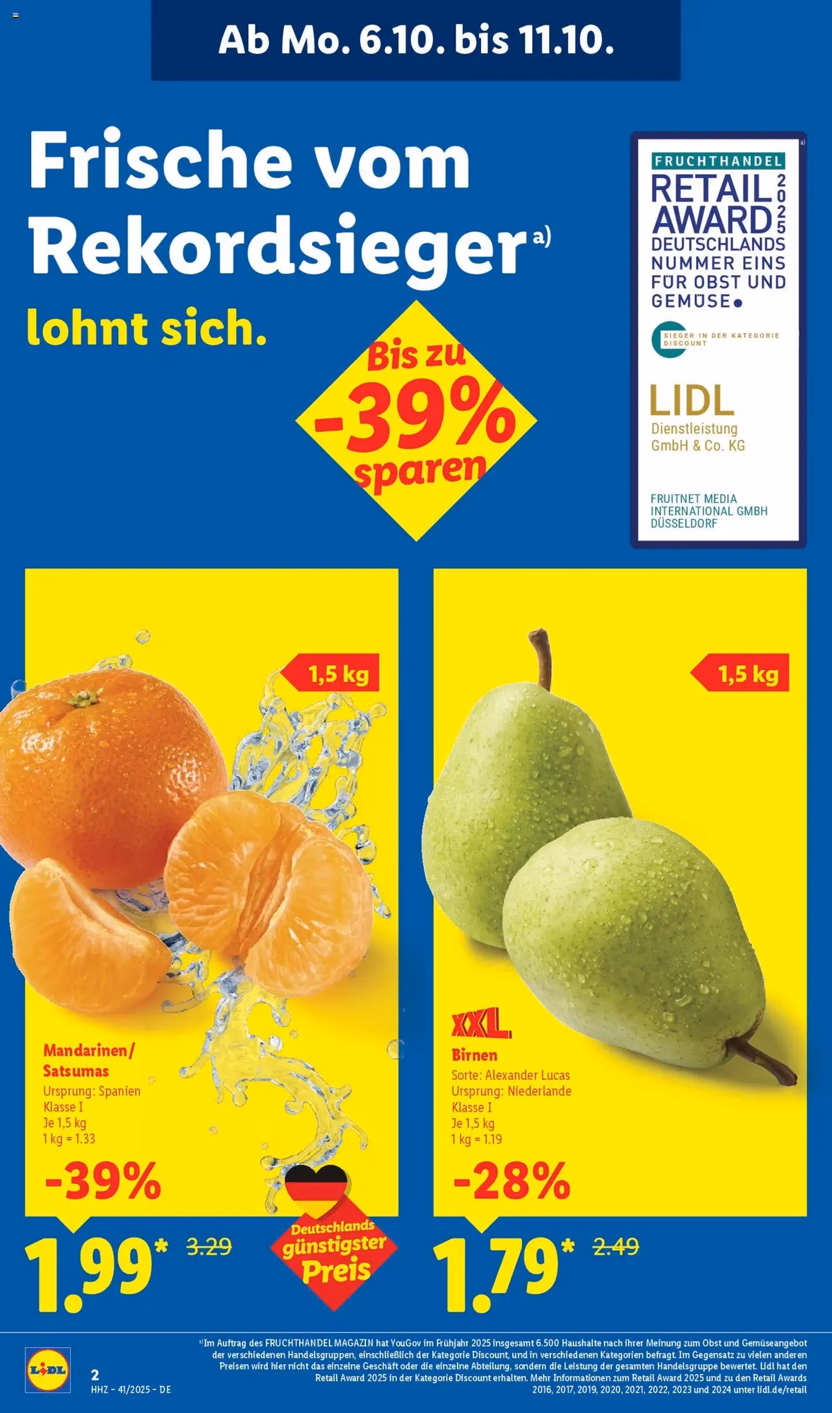 Lidl - Prospekt - Gültiger Prospekt ab 06.10.2025, Seite 4 von insgesamt 70 Lidl - Prospekt - Gültiger Prospekt ab 06.10.2025, Seite 4 von insgesamt 70