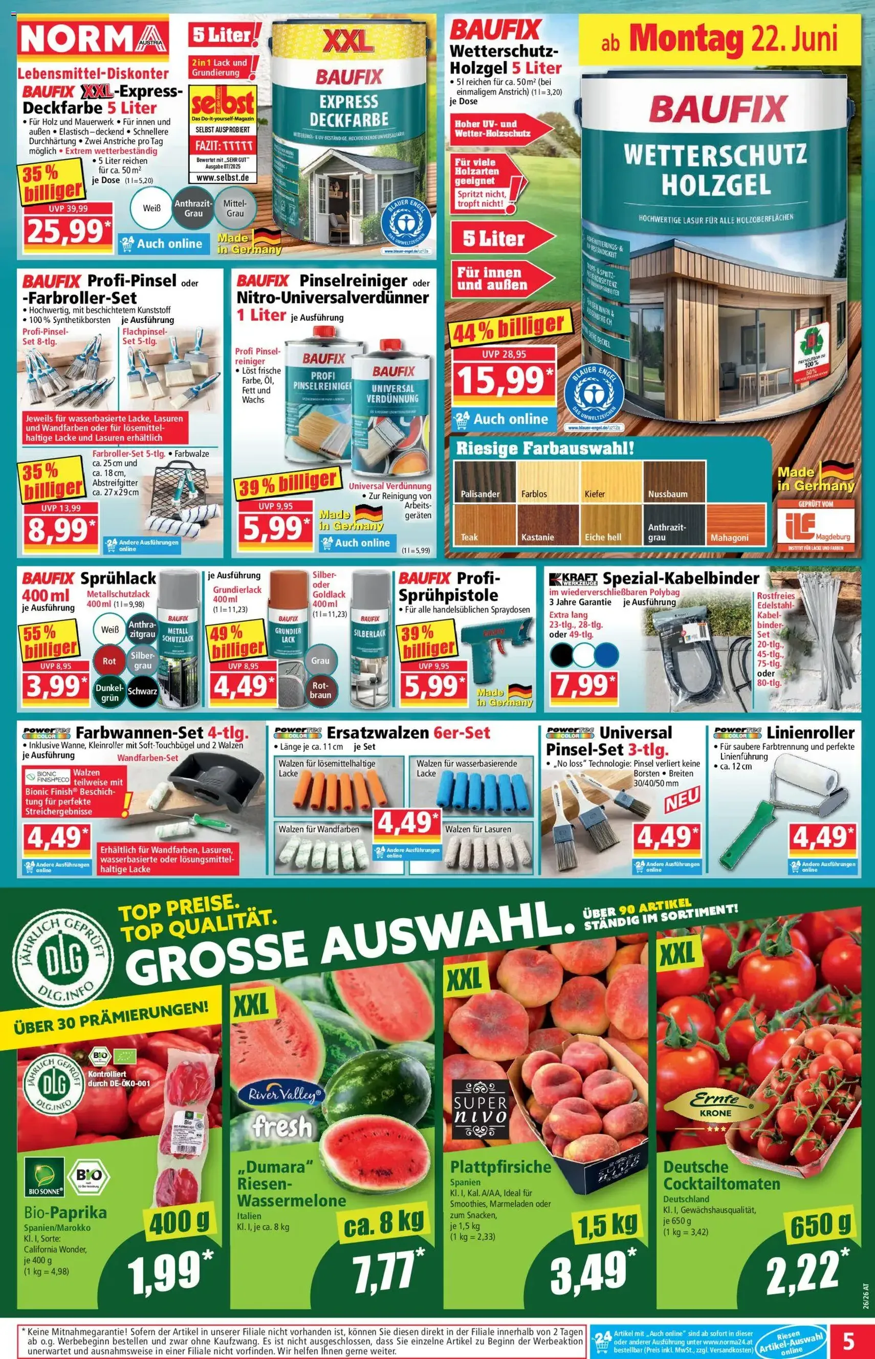 Norma Flugblatt - Gültiger Prospekt ab 22.06.2026, Seite 5 von insgesamt 21
