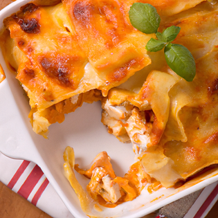 Voorvertoning van recept Lasagne met kippenvlees