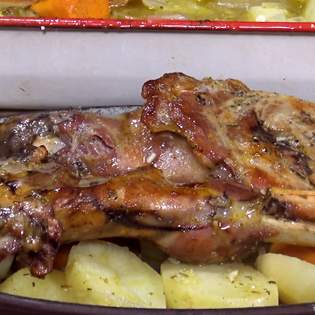 Previsualización de la receta Cordero asado con patatas
