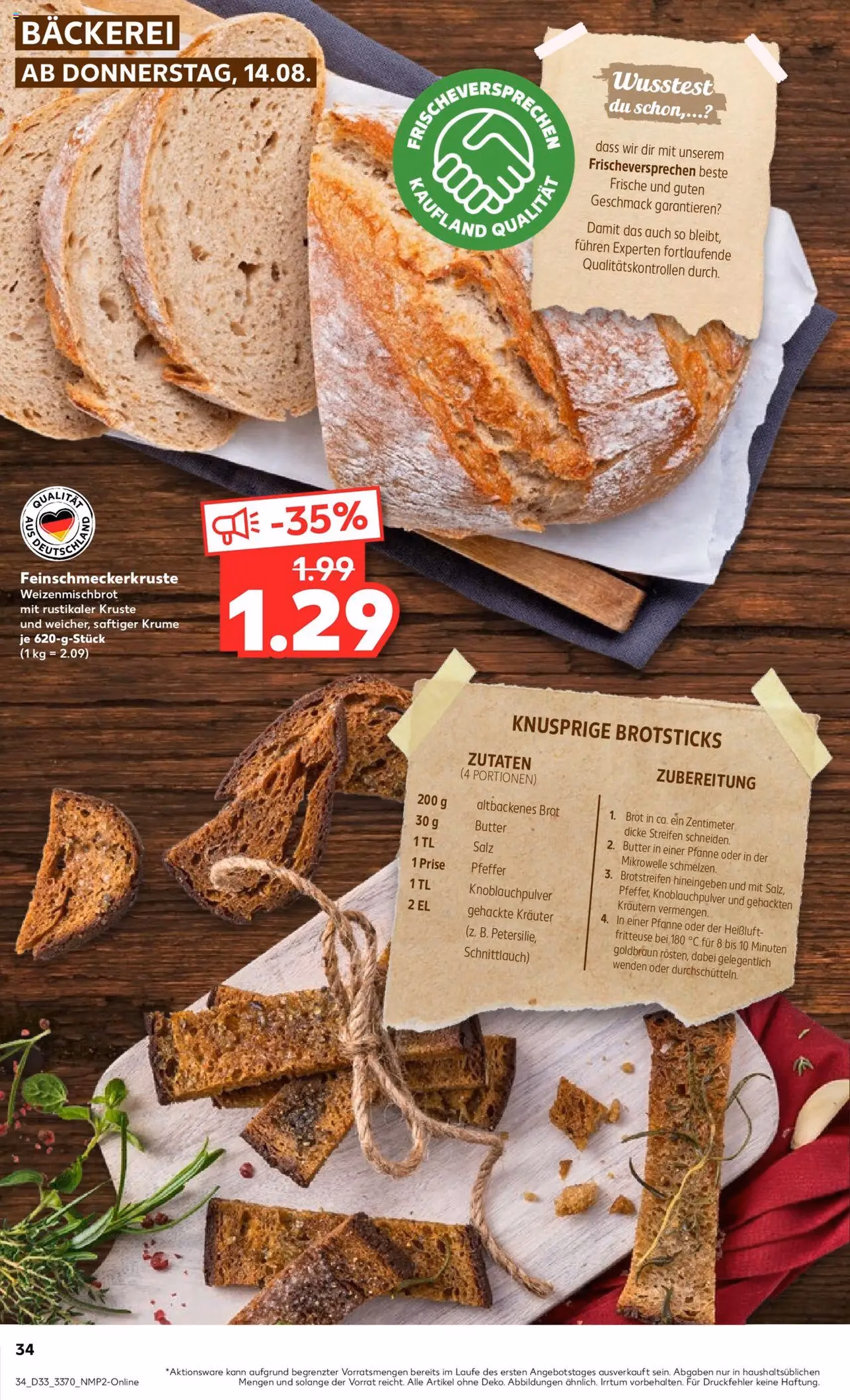 Kaufland Prospekt - Gültiger Prospekt ab 14.08.2025, Seite 34 von insgesamt 58 Kaufland Prospekt - Gültiger Prospekt ab 14.08.2025, Seite 34 von insgesamt 58