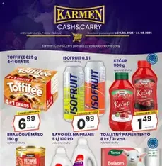 KARMEN CBA leták - náhľad letáku platný od 11.08.2025