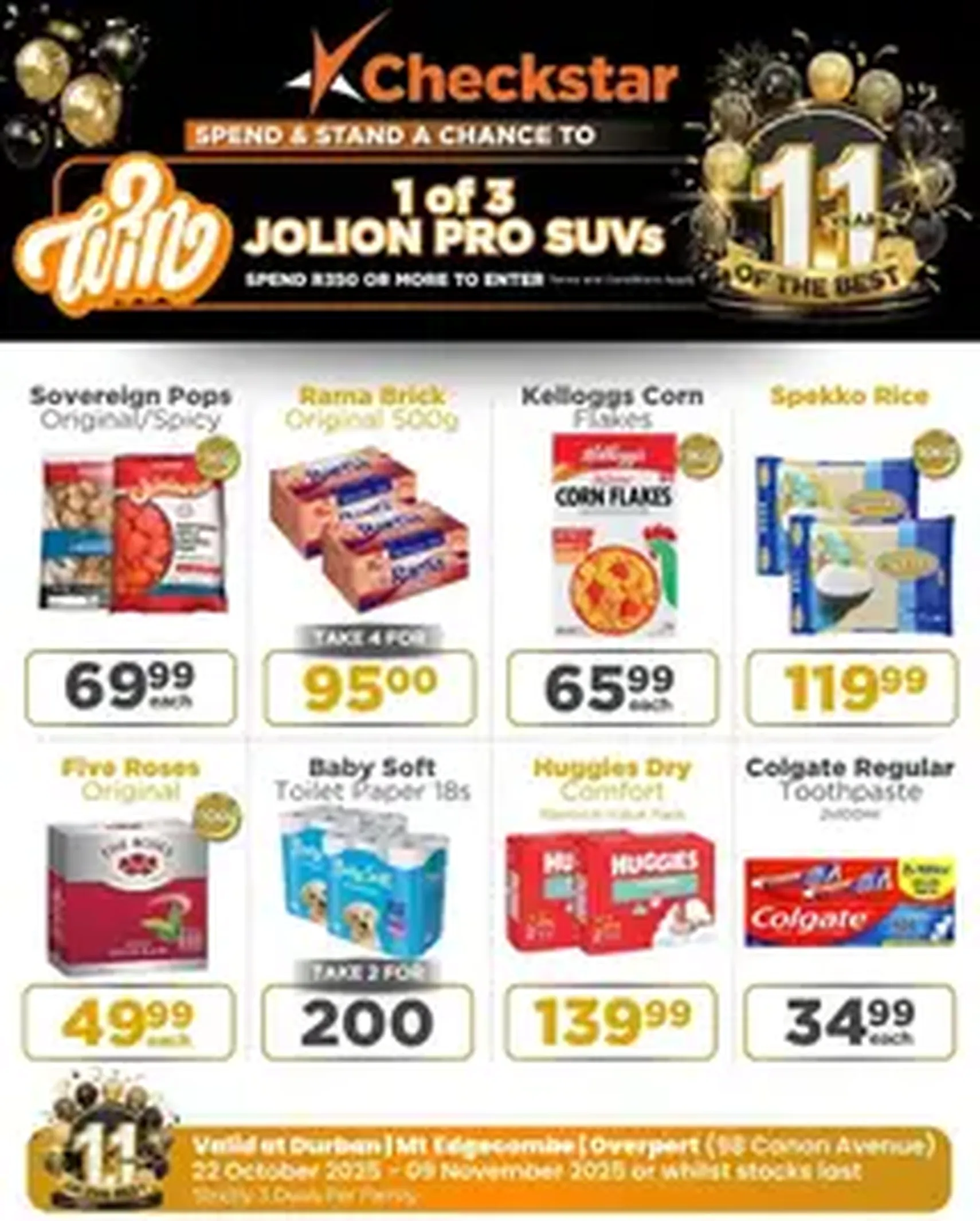 Check Star Specials - valid flyer from 22/10/2025, page 1 of 1