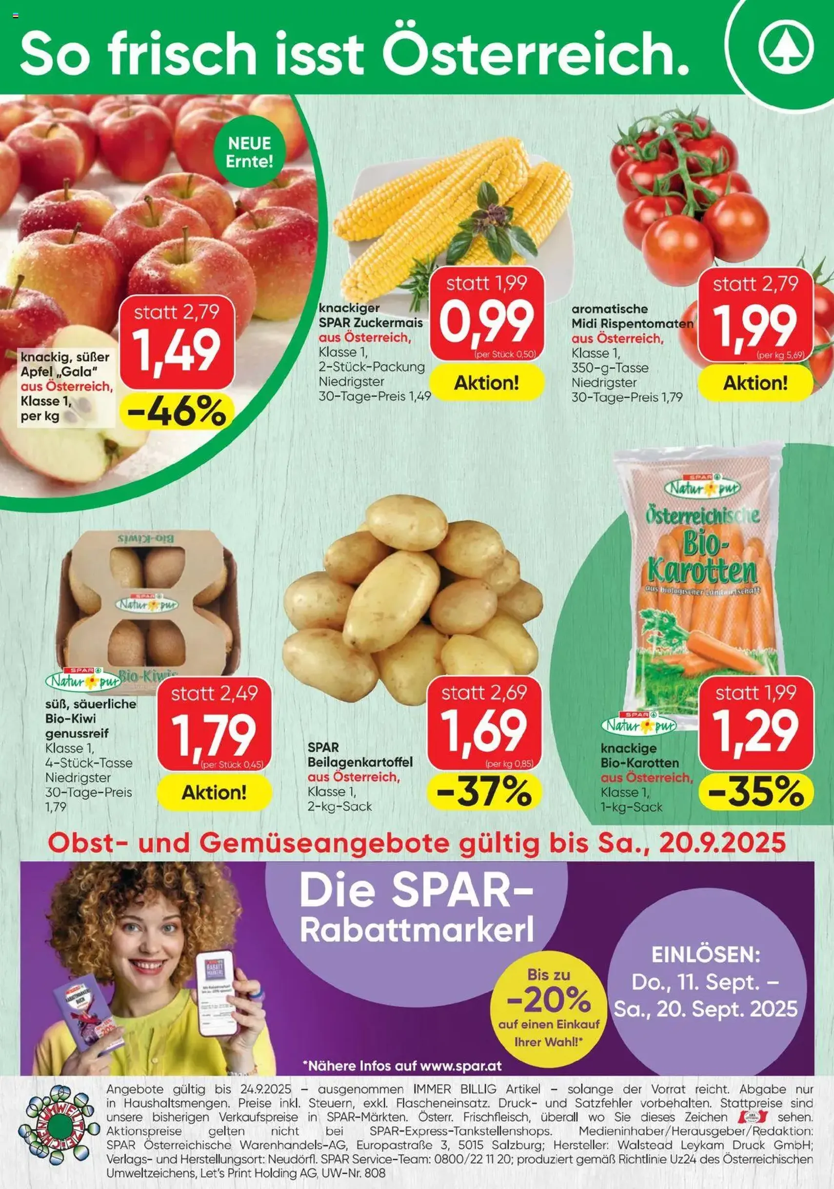 Spar Flugblatt - Gültiger Prospekt ab 18.09.2025, Seite 16 von insgesamt 16 Spar Flugblatt - Gültiger Prospekt ab 18.09.2025, Seite 16 von insgesamt 16
