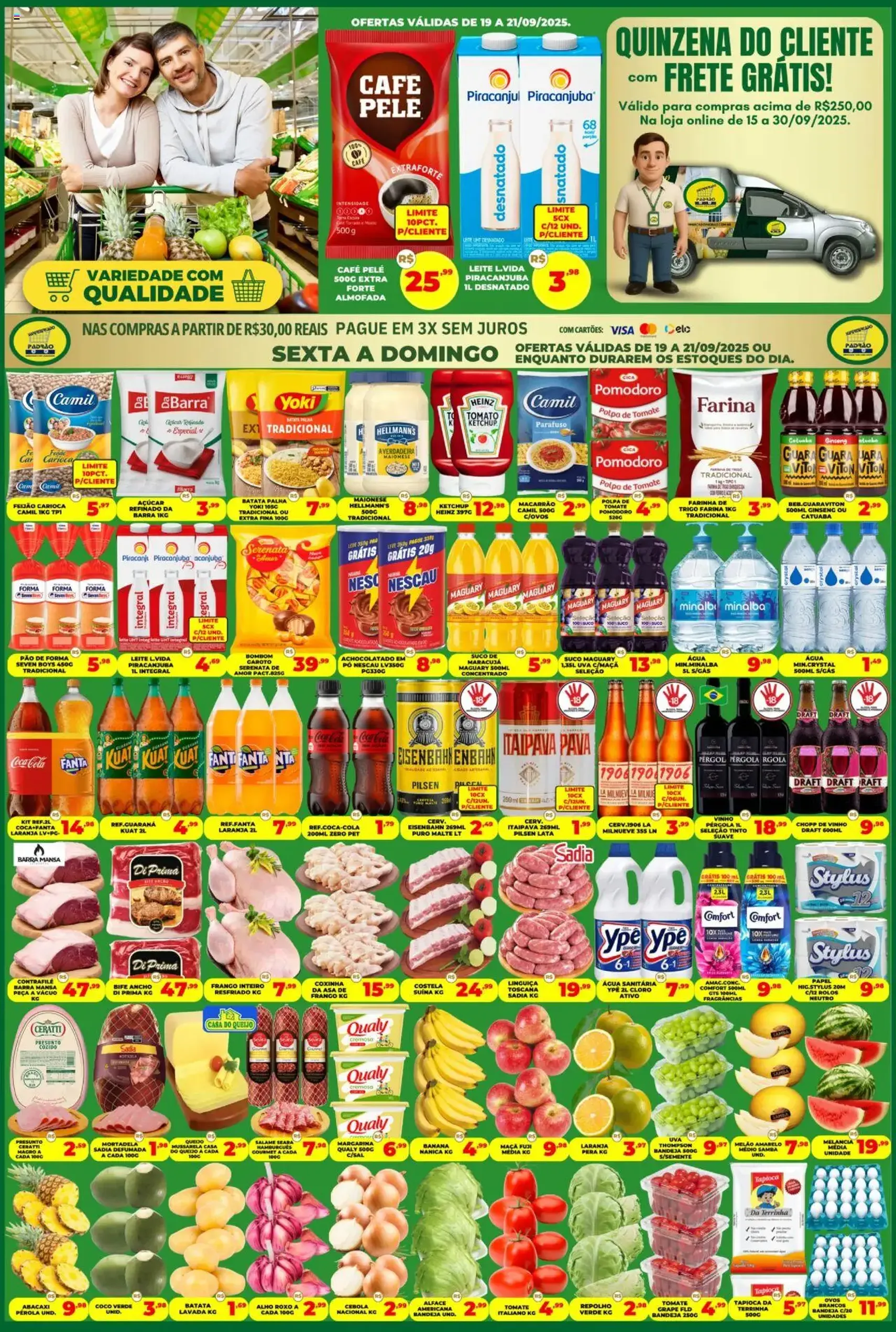 Supermercado Padrão - Ofertas da semana - folheto válido a partir de 19/09/2025 página 1 de 2