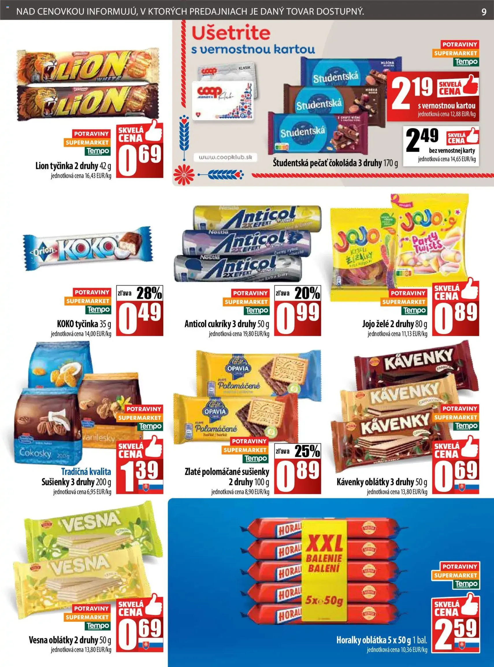 COOP Jednota leták - platný leták od 06.11.2025 strana 9 z 28