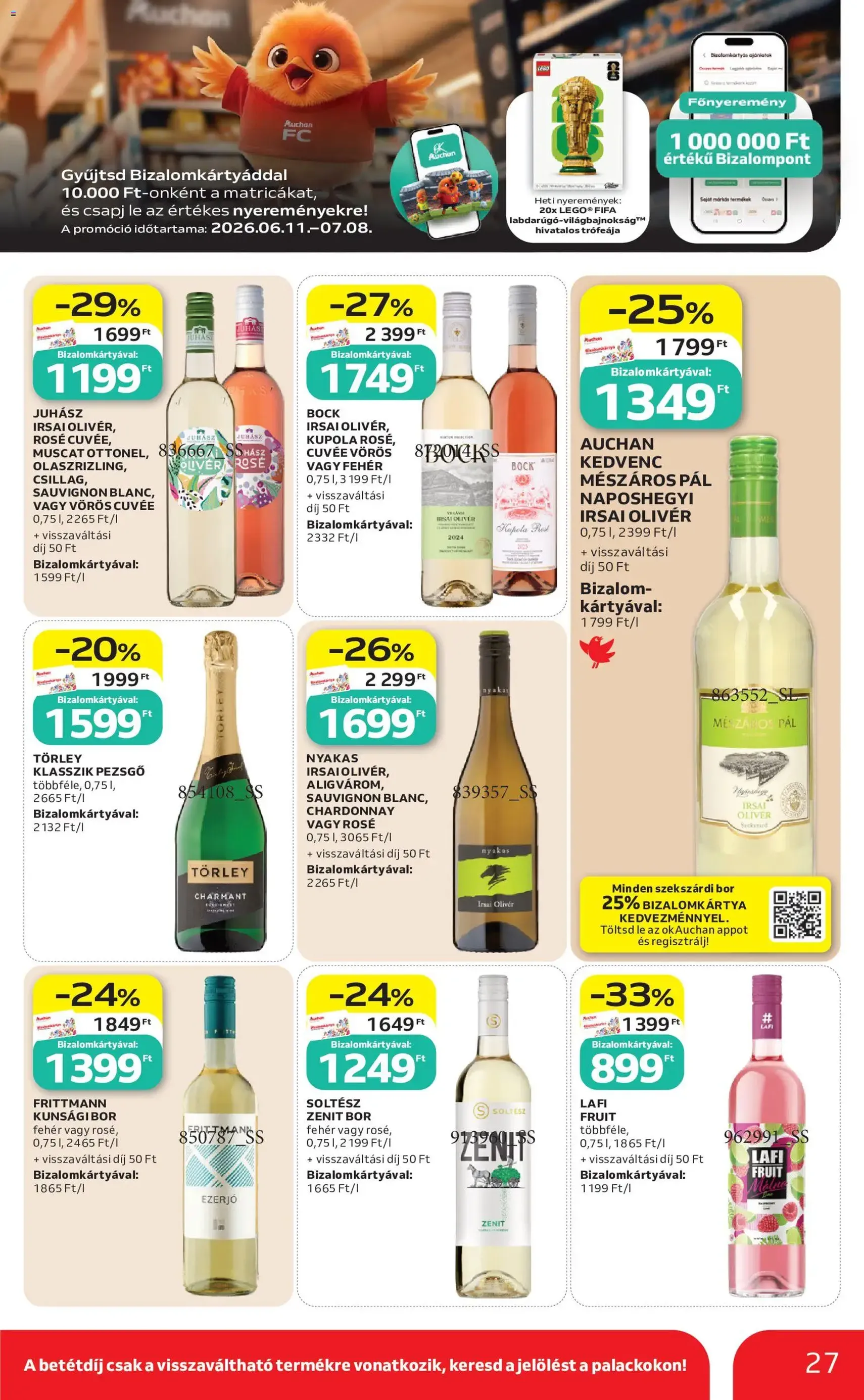 Auchan akciós újság - 2026.06.25. érvényes szórólap 27 oldal 38 oldalból