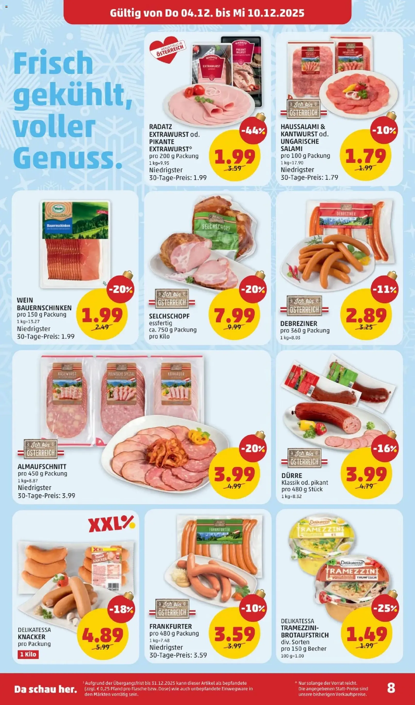 Penny Markt Flugblatt - Gültiger Prospekt ab 04.12.2025, Seite 8 von insgesamt 32