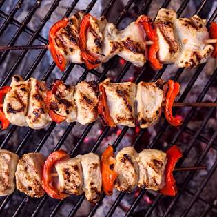 Recipe preview Green Curry Chicken Kebabs