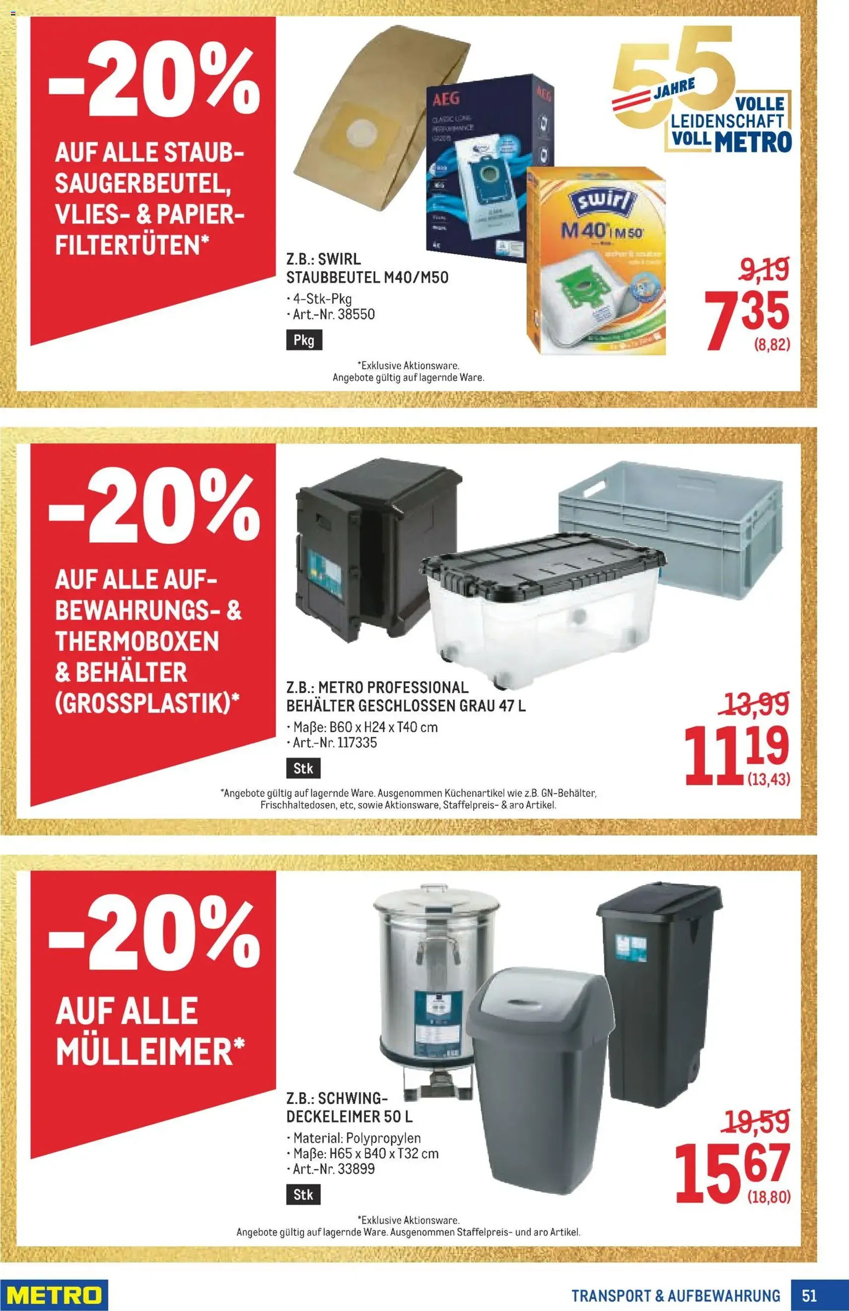Metro angebote Profi - Gültiger Prospekt ab 15.05.2026, Seite 51 von insgesamt 64