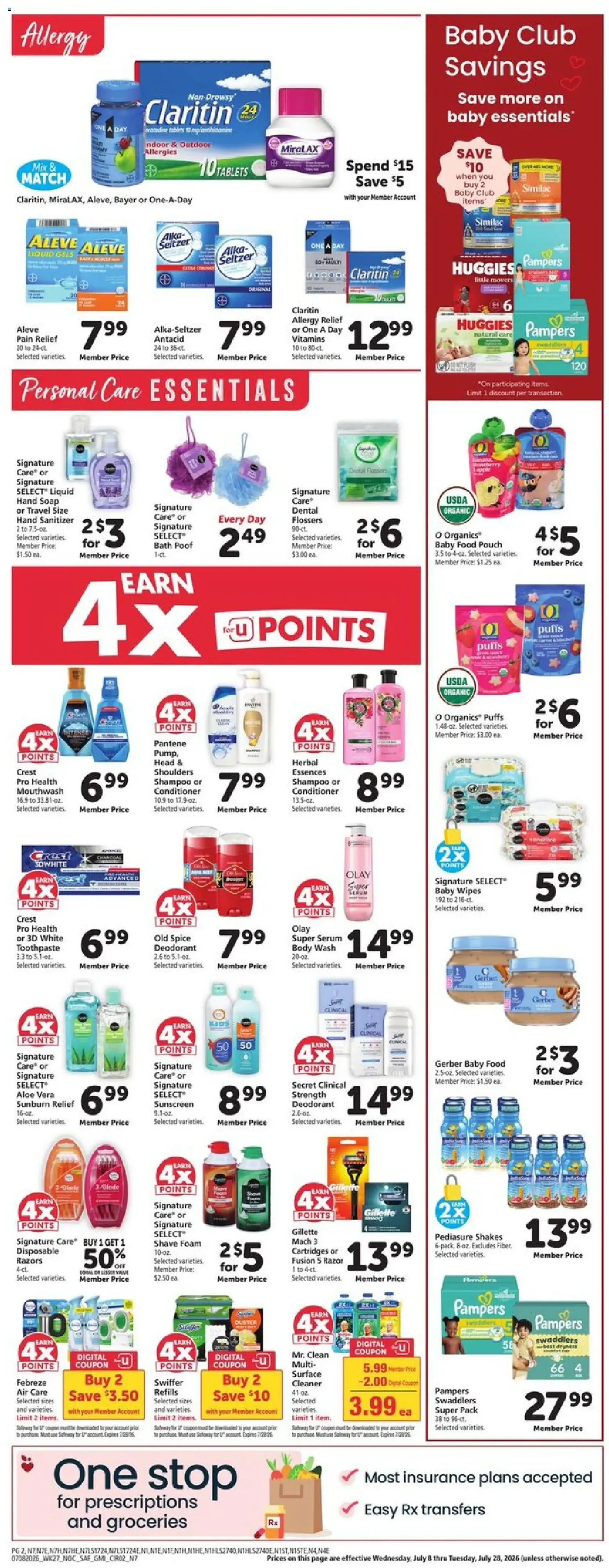 Safeway Weekly Ad - valid flyer from 07/08/2026, page 9 of 10