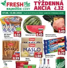 Fresh leták - náhľad letáku platný od 07.08.2025
