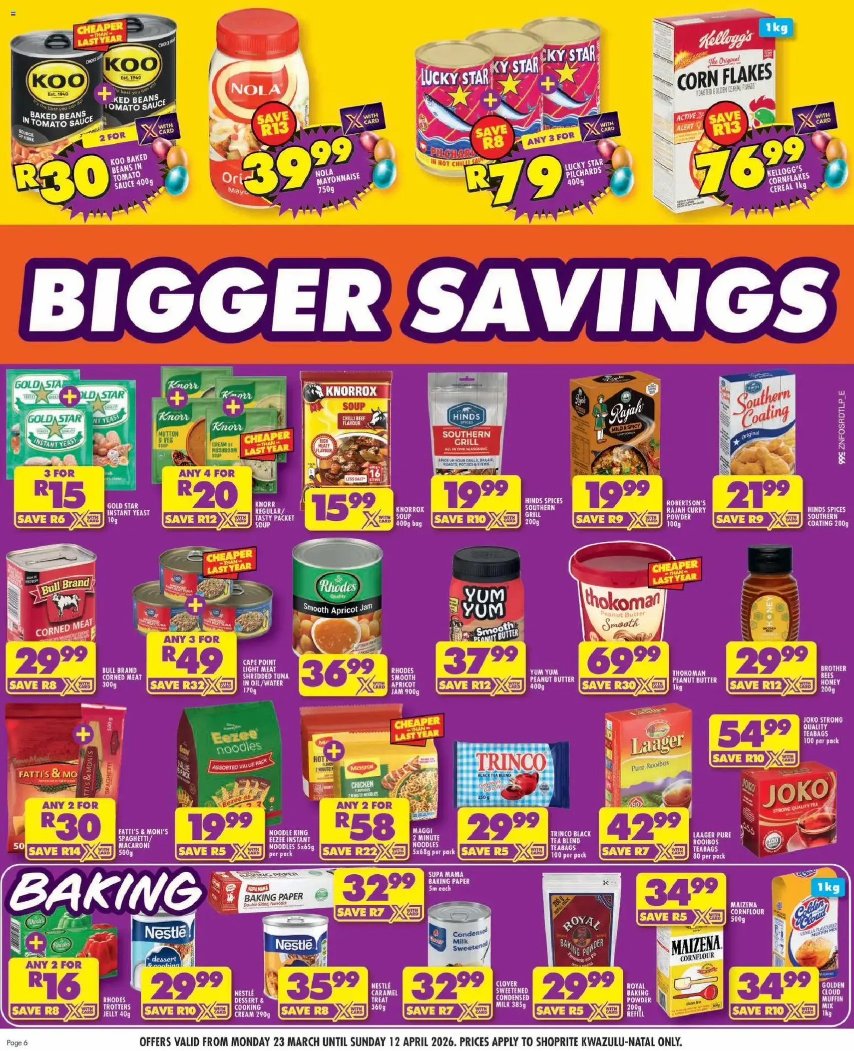 Shoprite Specials - valid flyer from 23/03/2026, page 6 of 12
