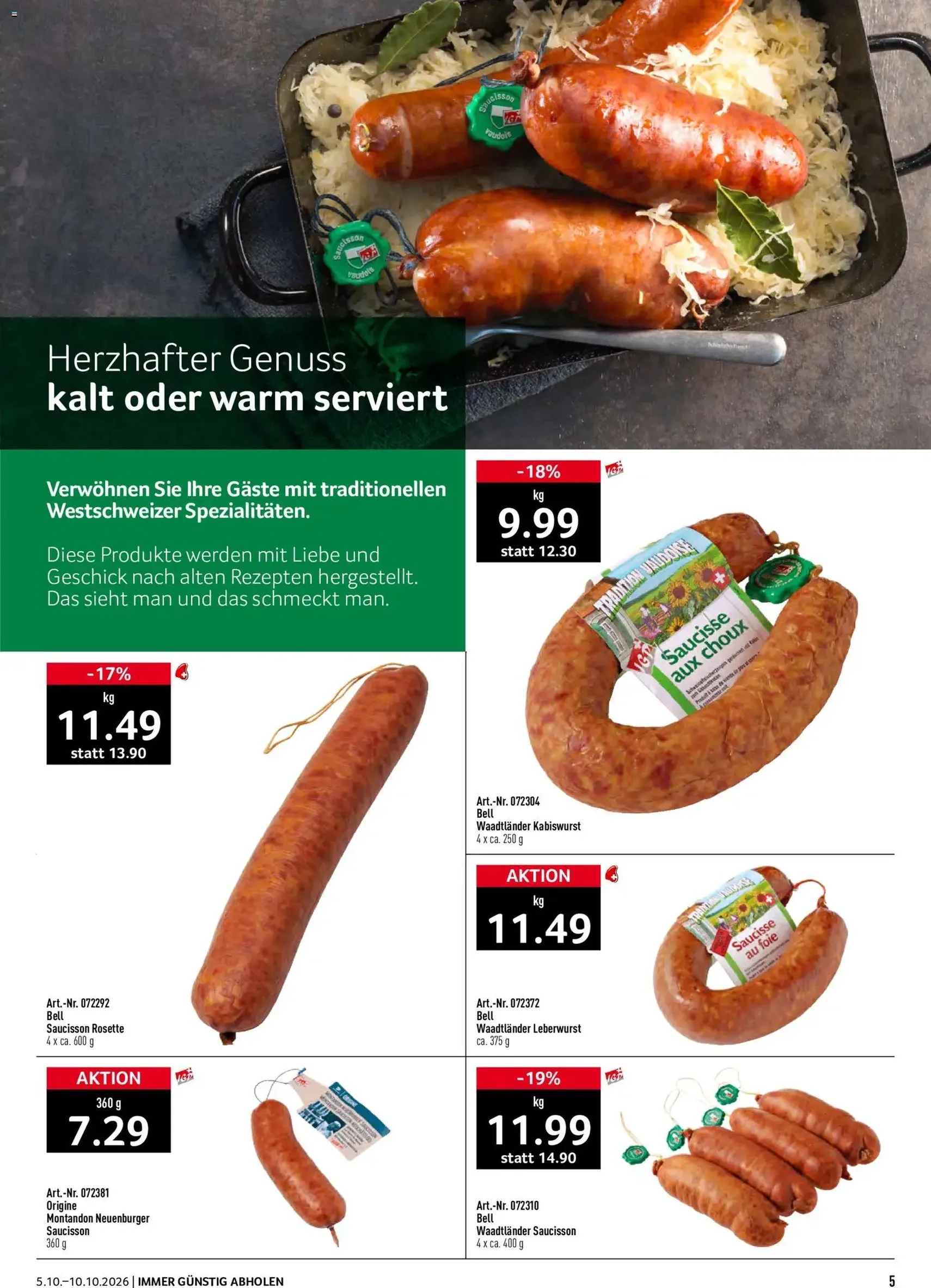 Prodega aktionen - Gültiger Prospekt ab 05.10.2026, Seite 5 von insgesamt 40
