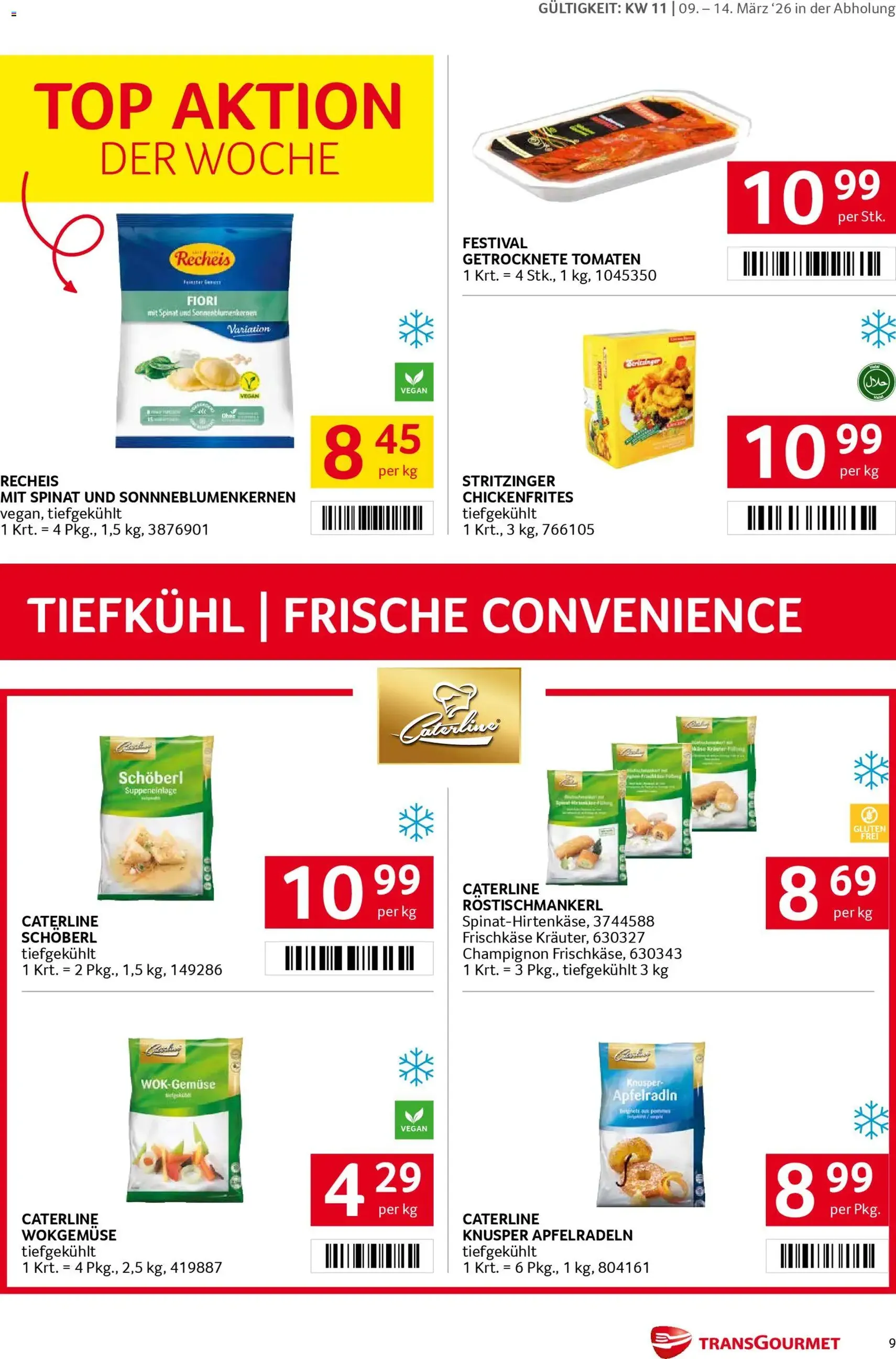 Transgourmet Flugblatt - Gültiger Prospekt ab 08.03.2026, Seite 9 von insgesamt 32