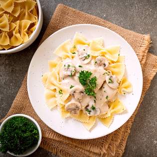 Recipe preview Mushroom sauce for pasta