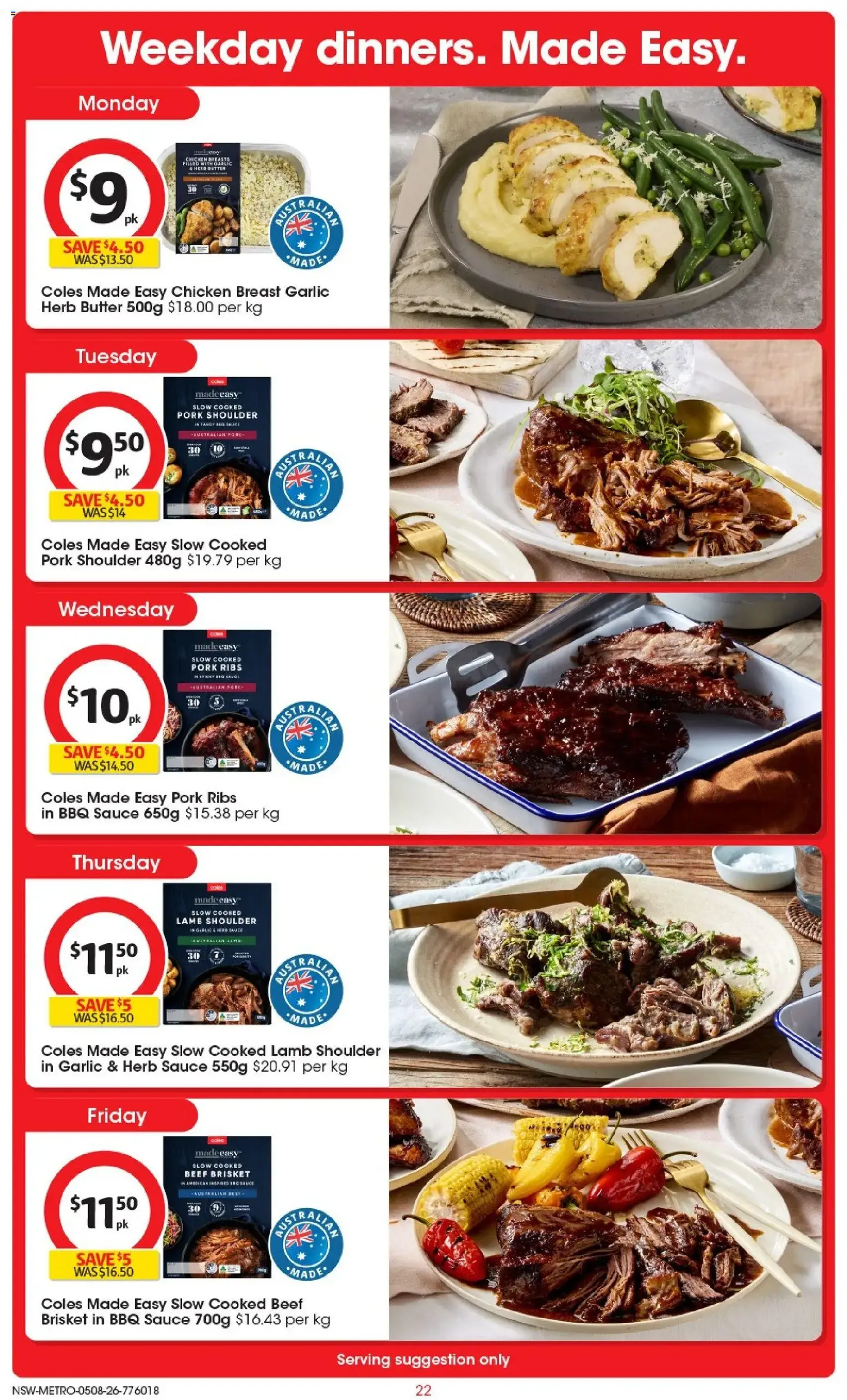 Coles catalogue - valid flyer from 04/08/2026, page 22 of 52