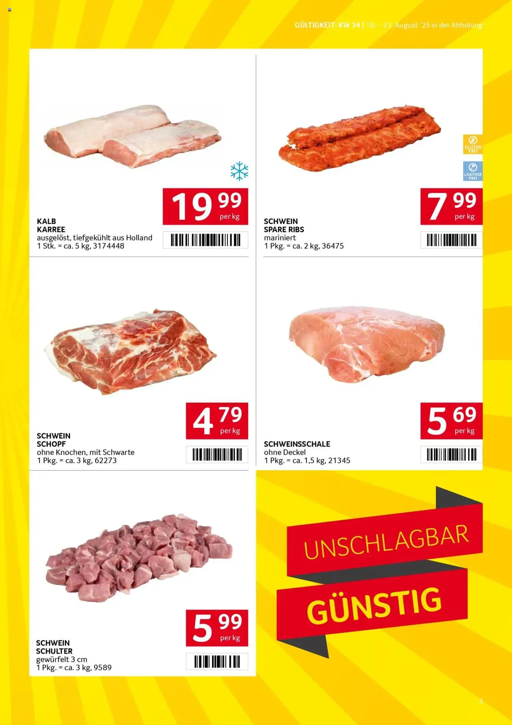Transgourmet Flugblatt - Gültiger Prospekt ab 17.08.2025, Seite 3 von insgesamt 27