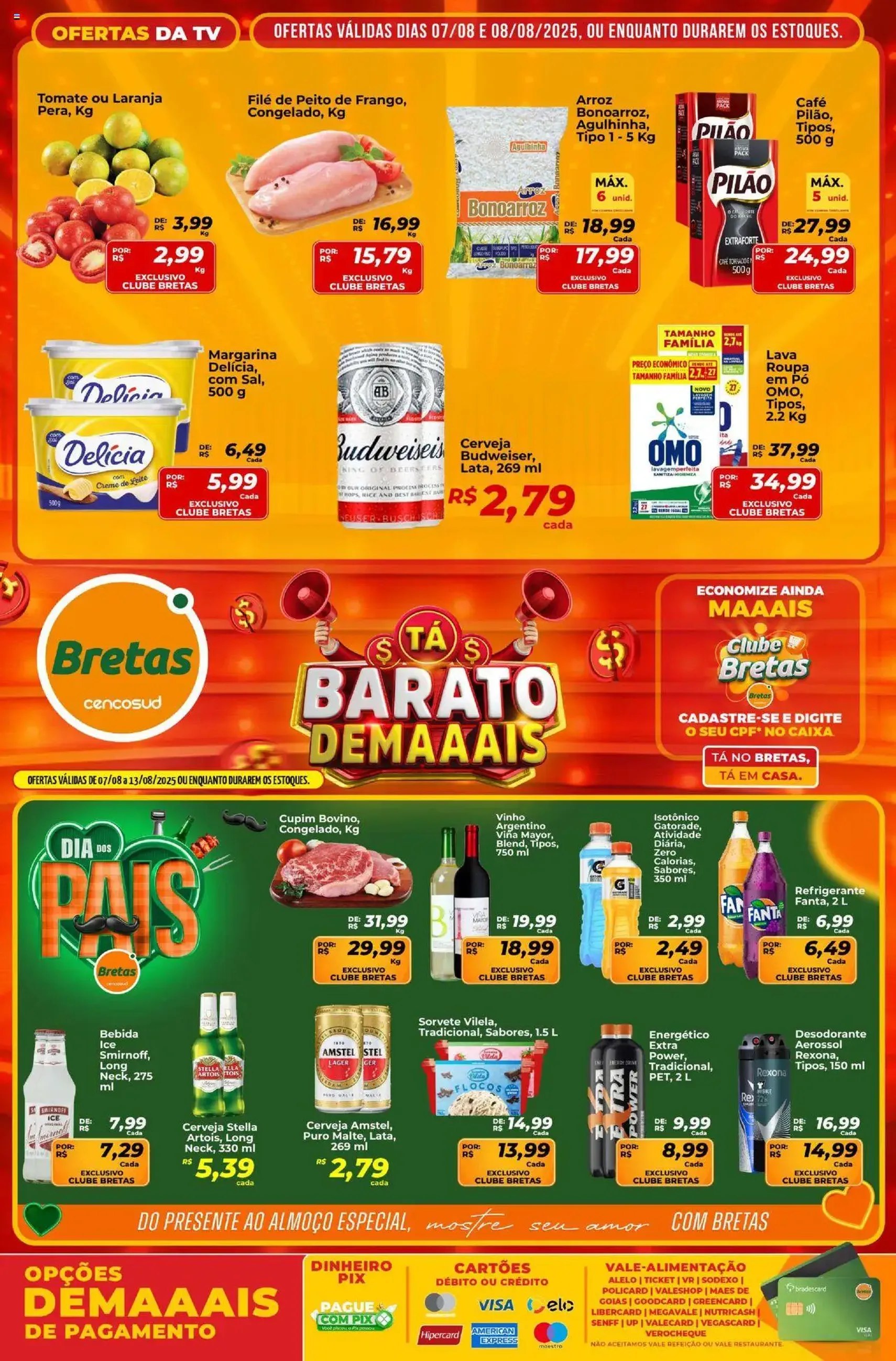 Bretas - Ofertas da semana - folheto válido a partir de 07/08/2025 página 1 de 2