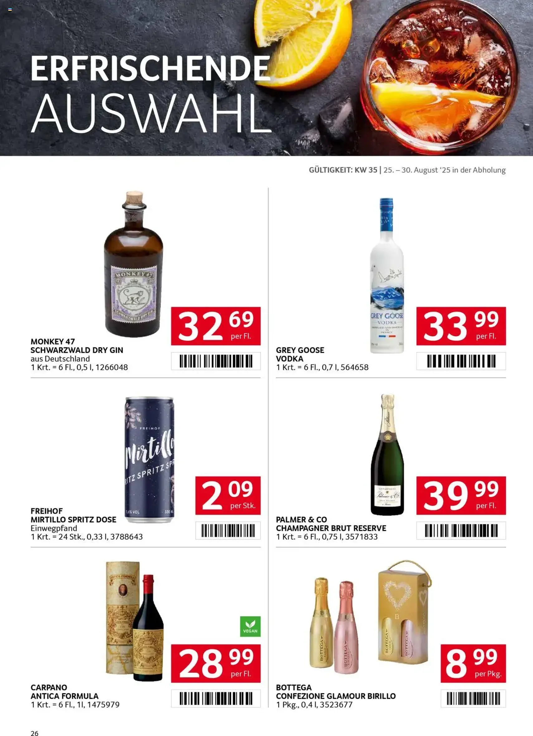 Transgourmet Flugblatt - Gültiger Prospekt ab 24.08.2025, Seite 26 von insgesamt 28 Transgourmet Flugblatt - Gültiger Prospekt ab 24.08.2025, Seite 26 von insgesamt 28