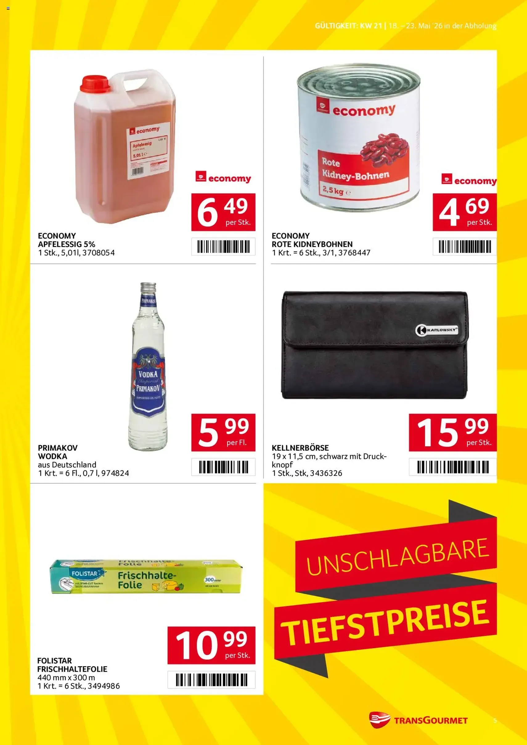 Transgourmet Flugblatt - Gültiger Prospekt ab 18.05.2026, Seite 5 von insgesamt 32