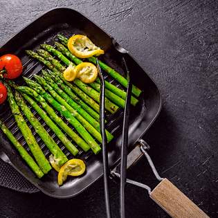 Recipe preview Crispy Sauteed Lemon Garlic Asparagus