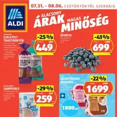 Aldi Akciós újság - szórólap előnézete érvényes 2025.07.31. -tól