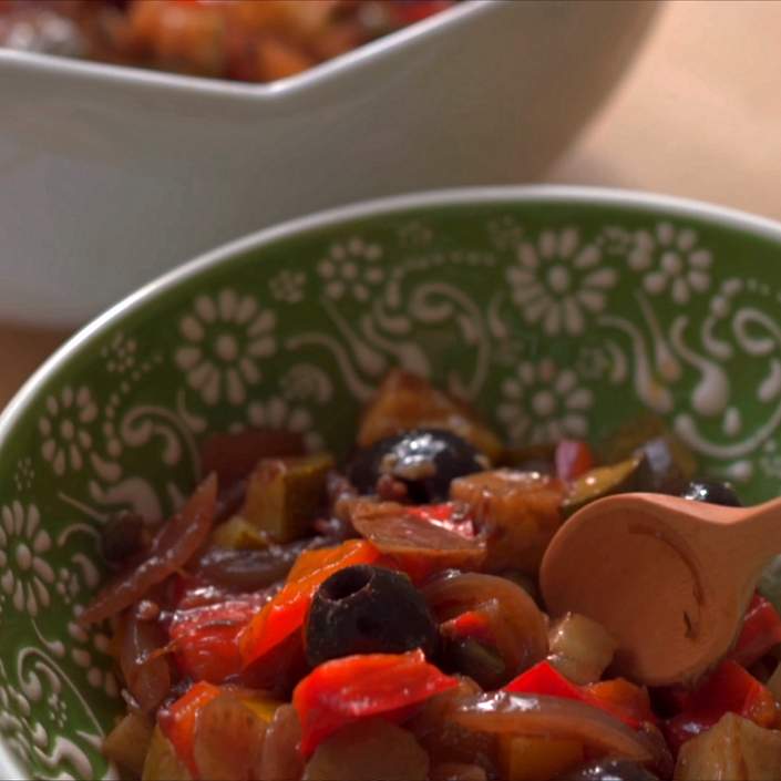 Caponata siciliana más fácil del mundo