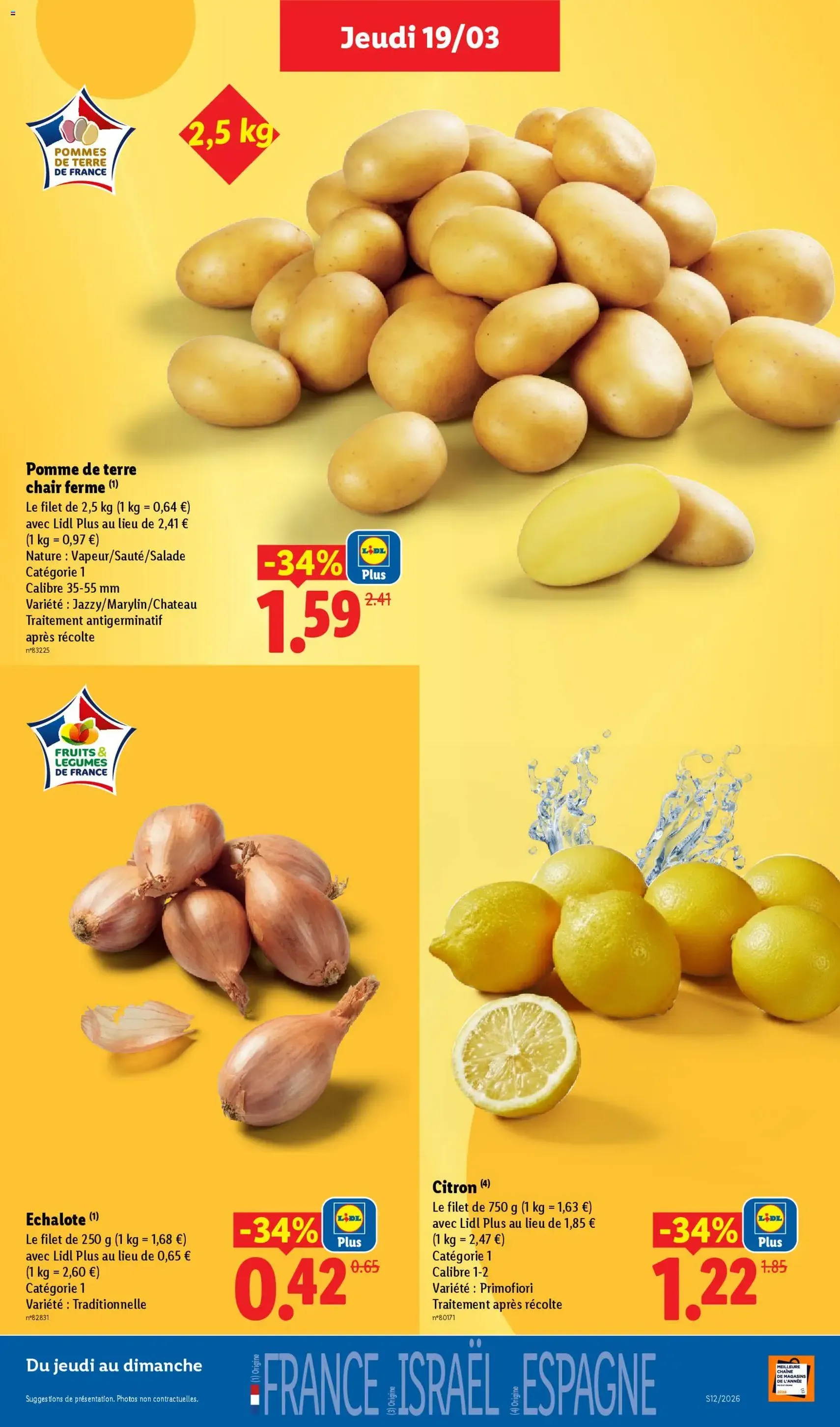 LIDL catalogue semaine 12 - brochure valable à partir du 19/03/2026, page 4 sur 59