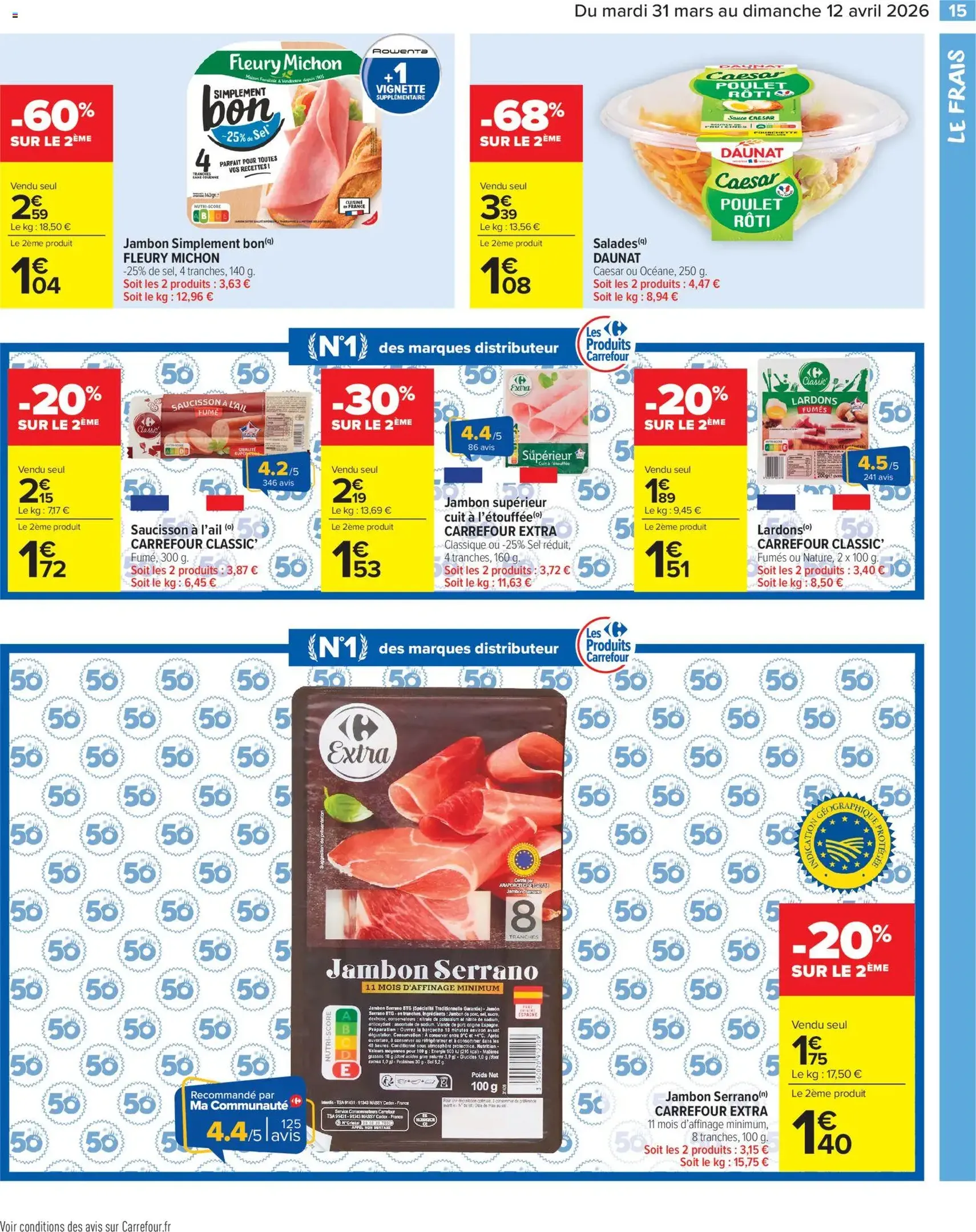 Carrefour Market catalogue semaine 14 - brochure valable à partir du 31/03/2026, page 17 sur 38