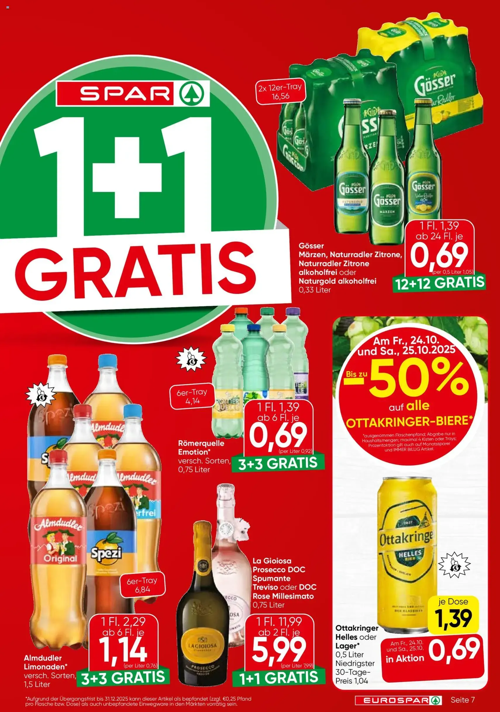 Eurospar Flugblatt - Gültiger Prospekt ab 23.10.2025, Seite 7 von insgesamt 16 Eurospar Flugblatt - Gültiger Prospekt ab 23.10.2025, Seite 7 von insgesamt 16